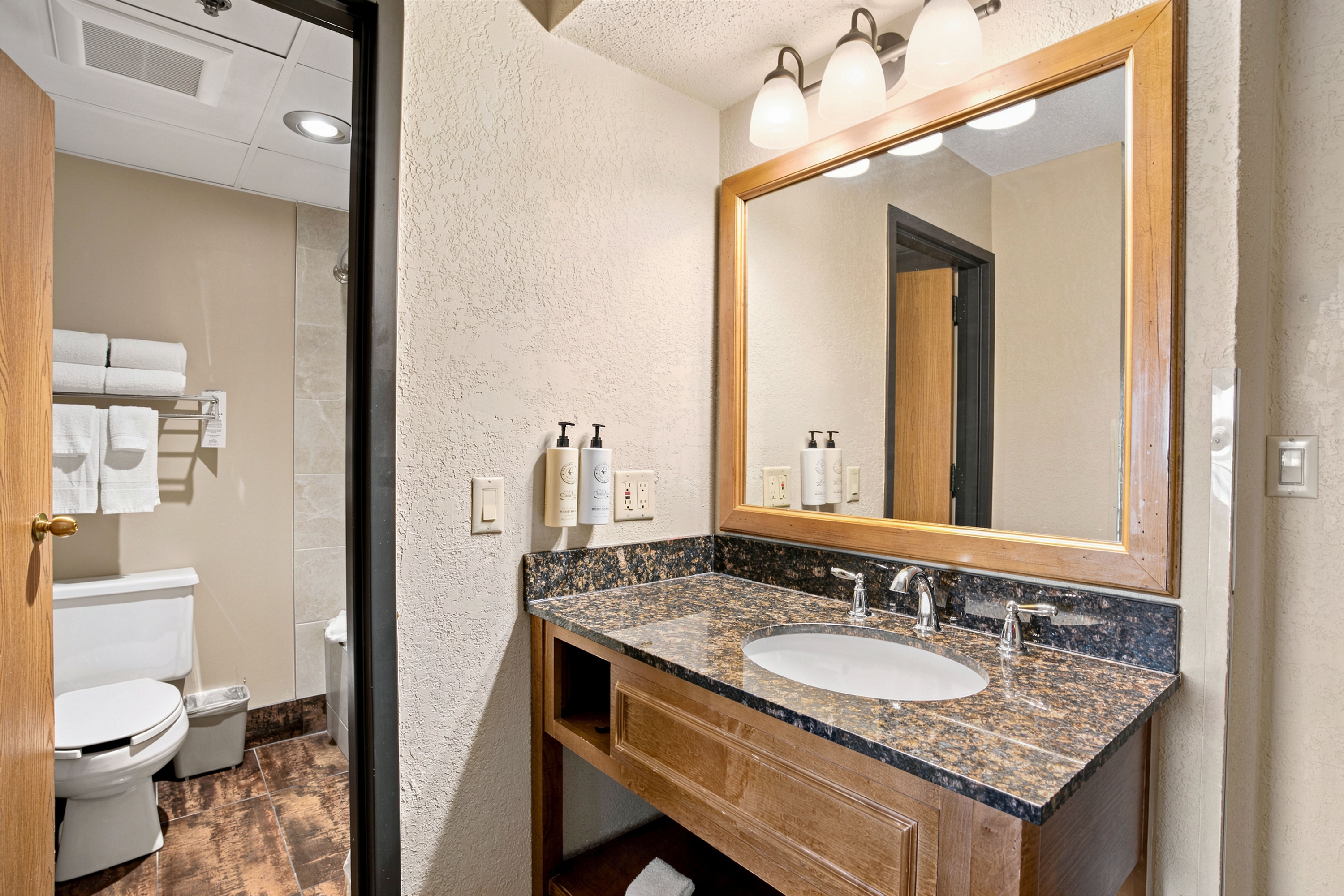 Guest room bath at the Chula Vista Resort, Trademark Collection by Wyndham in Wisconsin Dells, Wisconsin