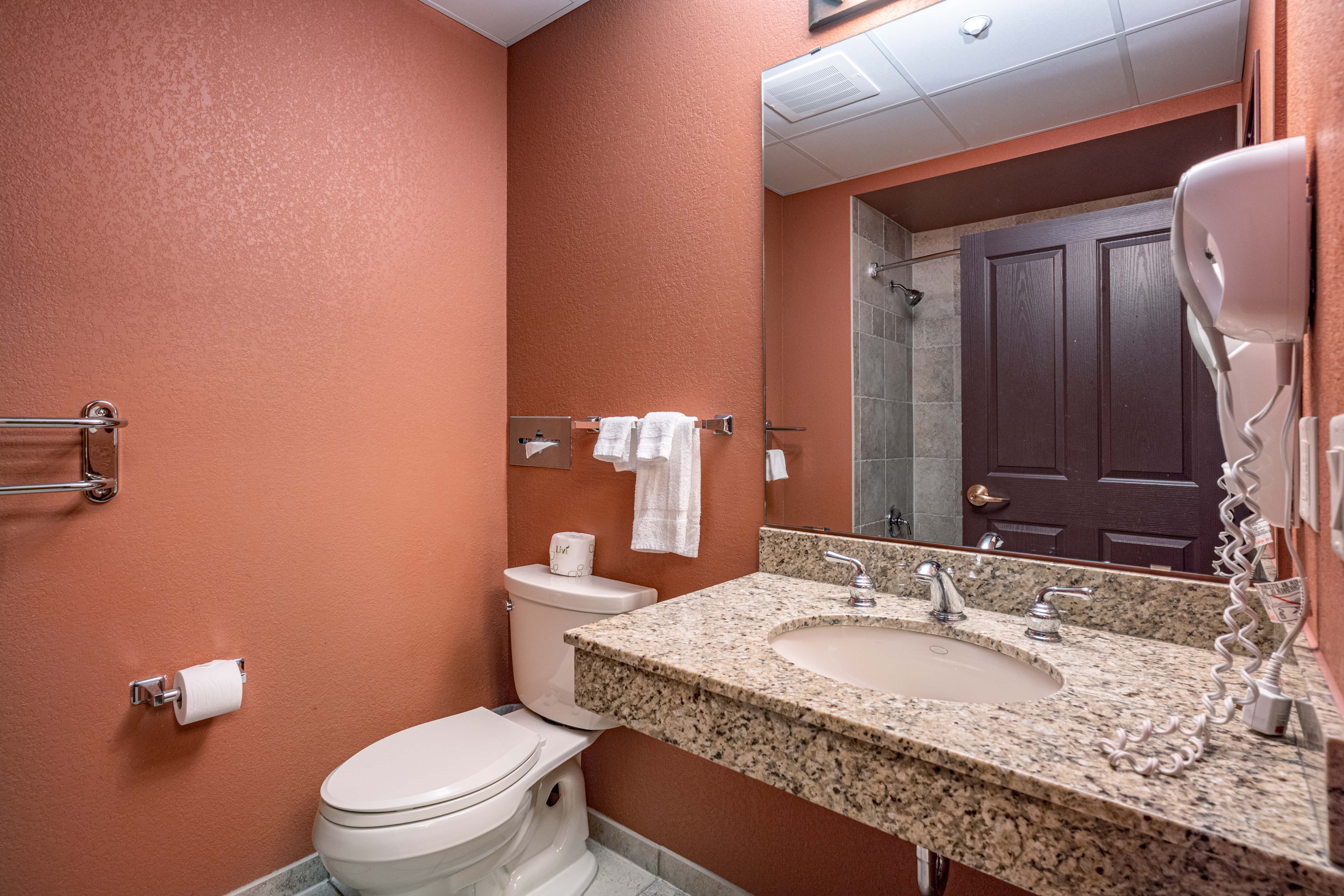 Guest room bath at the Chula Vista Resort, Trademark Collection by Wyndham in Wisconsin Dells, Wisconsin