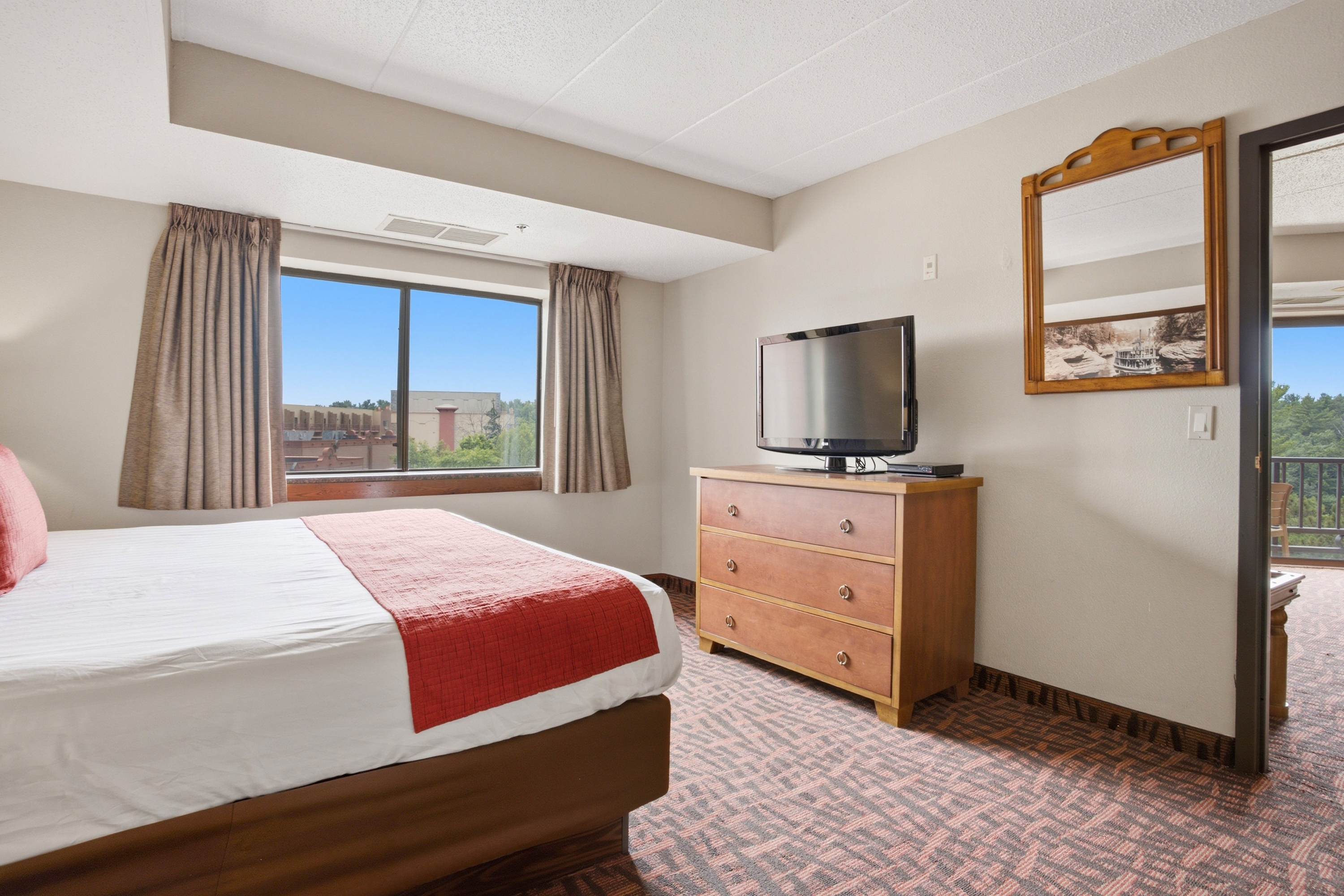 Guest room at the Chula Vista Resort, Trademark Collection by Wyndham in Wisconsin Dells, Wisconsin