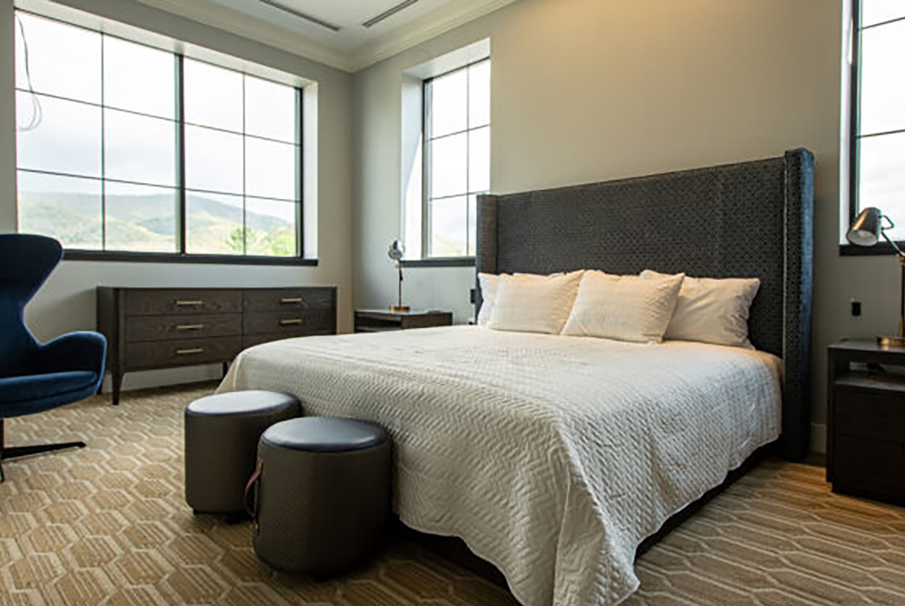Guest room at the The Schoolhouse Hotel, Trademark Collection by Wyndham in White Sulphur Springs, West Virginia