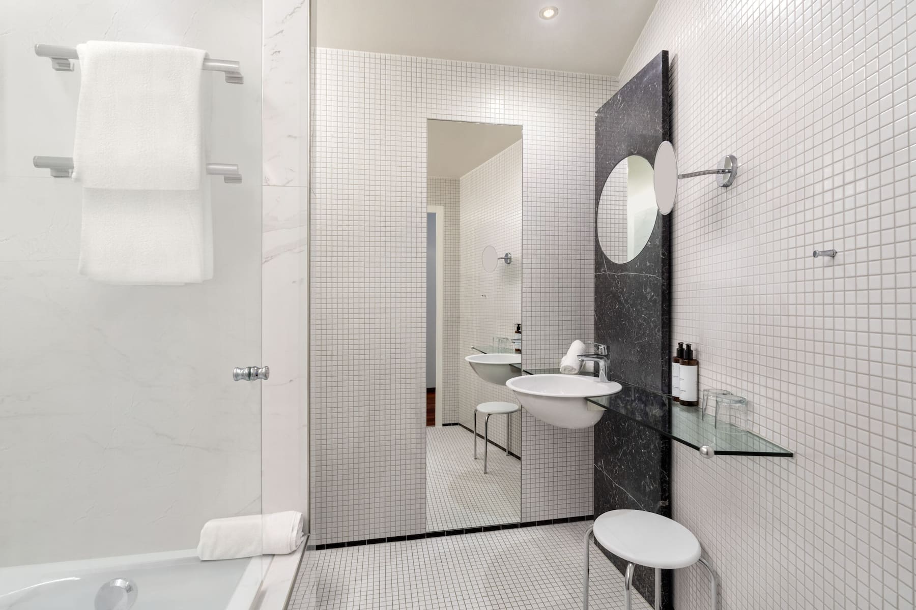 Guest room bath at the Vienna House by Wyndham Martinspark Dornbirn in Dornbirn, Other than US/Canada