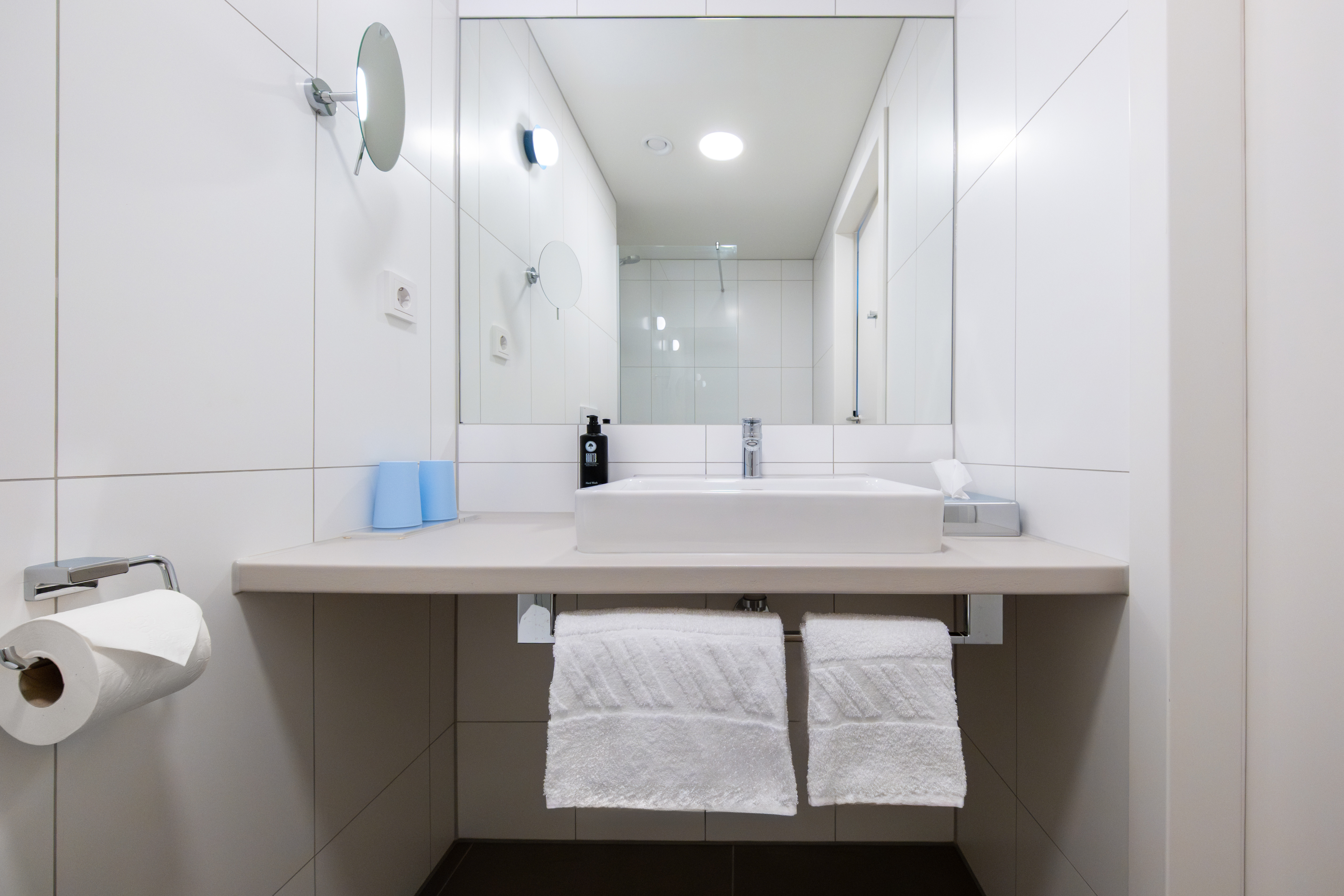 Guest room bath at the Vienna House Easy by Wyndham Vienna Airport in Schwechat, Other than US/Canada