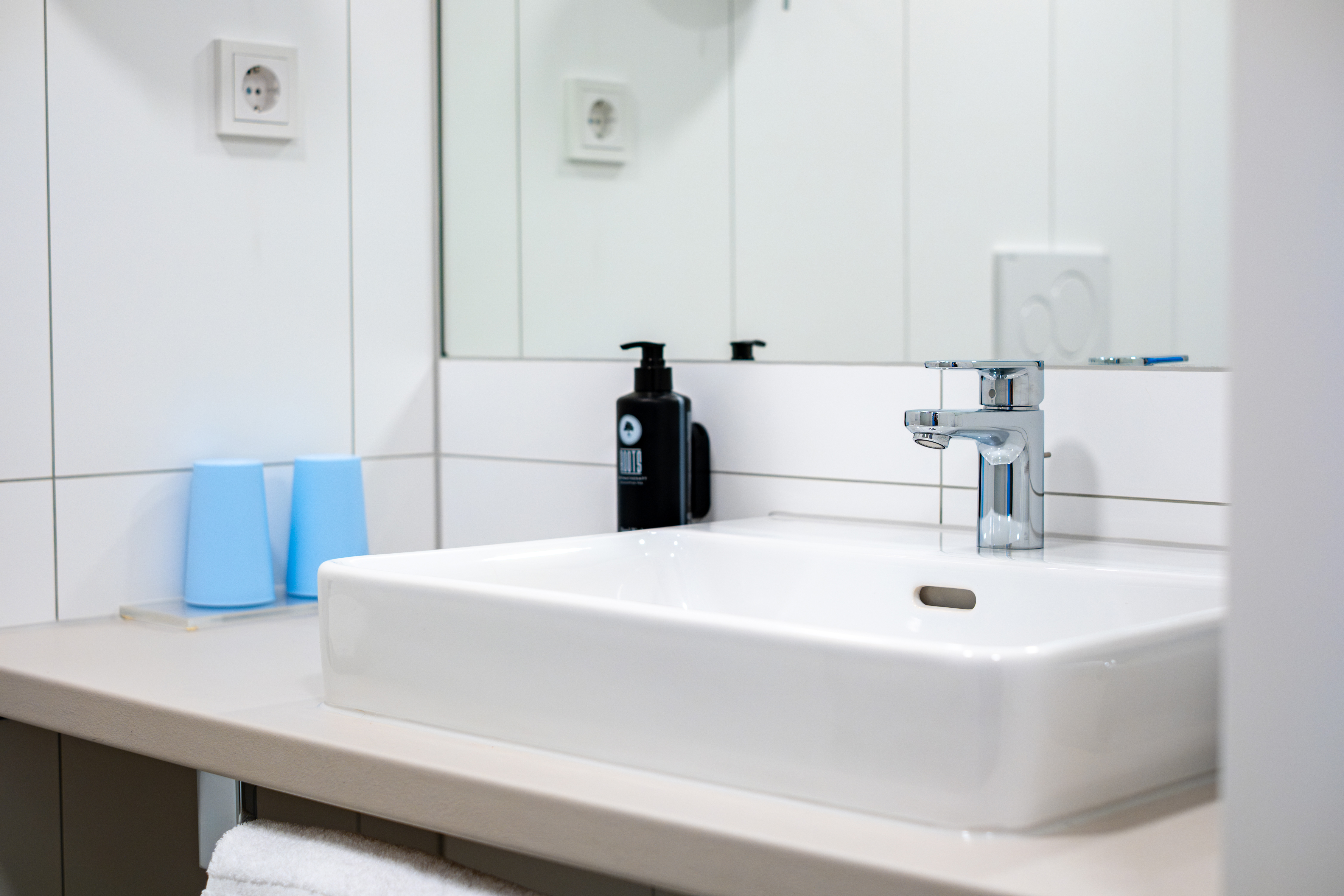 Guest room bath at the Vienna House Easy by Wyndham Vienna Airport in Schwechat, Other than US/Canada