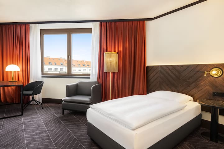 Guest room at the Vienna House by Wyndham Diplomat Prague in Prague, Other than US/Canada