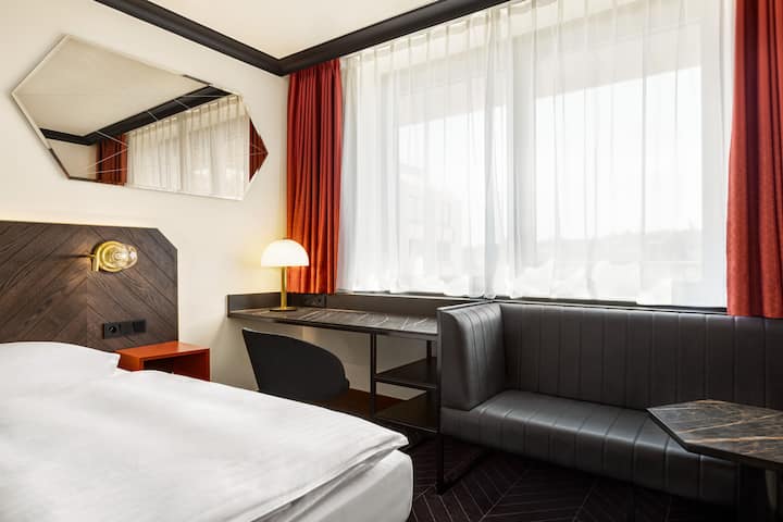 Guest room at the Vienna House by Wyndham Diplomat Prague in Prague, Other than US/Canada