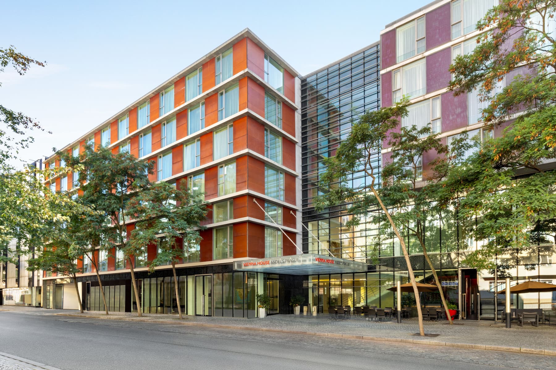 Exterior of Vienna House by Wyndham Andel's Prague hotel in Prague, Other than US/Canada