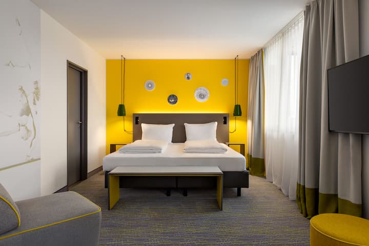 Guest room at the Vienna House Easy by Wyndham Bad Oeynhausen in Bad Oeynhausen, Other than US/Canada