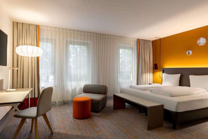 Guest room at the Vienna House Easy by Wyndham Bad Oeynhausen in Bad Oeynhausen, Other than US/Canada
