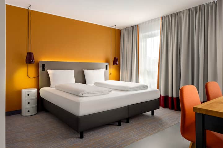 Guest room at the Vienna House Easy by Wyndham Bad Oeynhausen in Bad Oeynhausen, Other than US/Canada