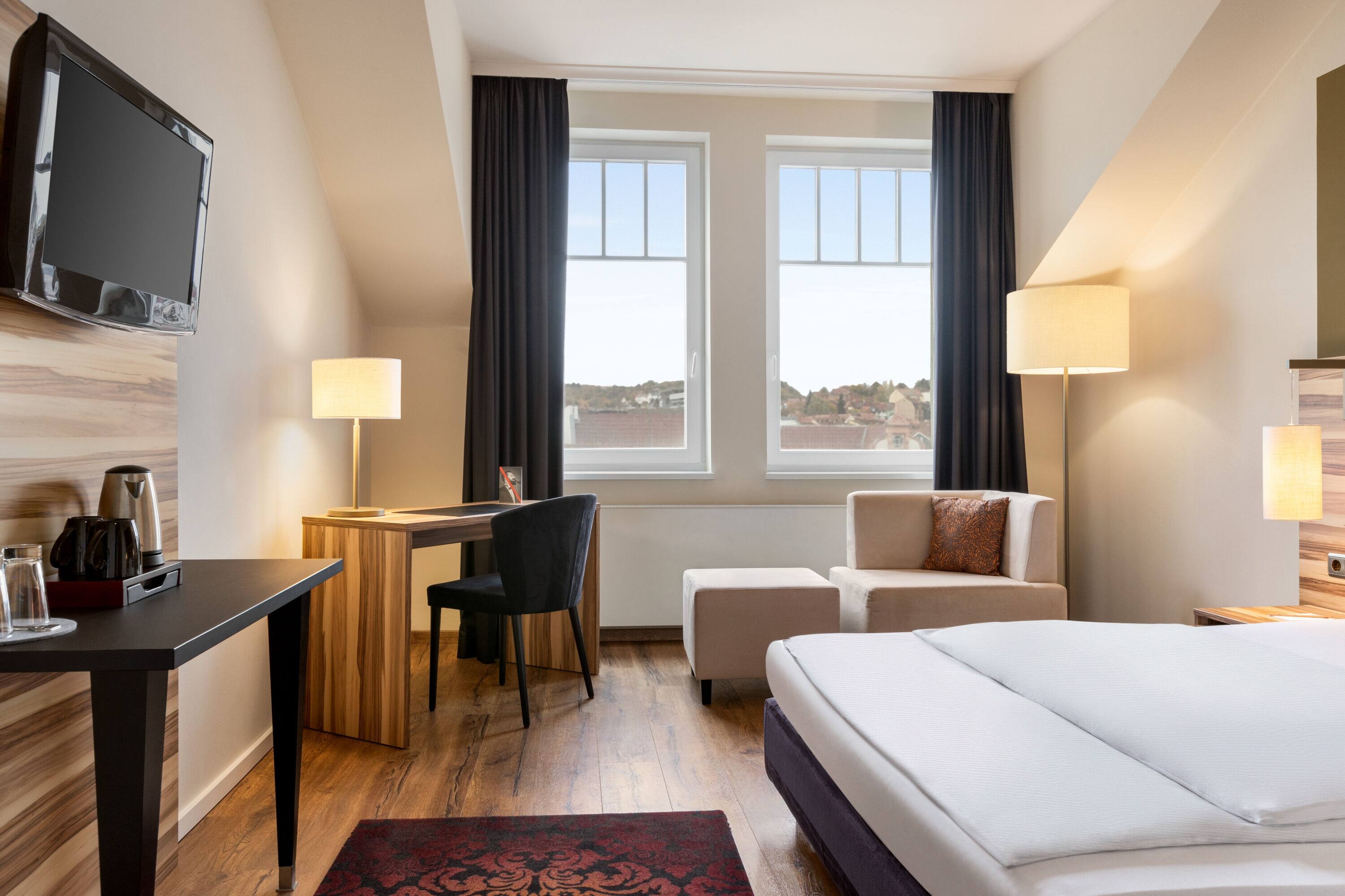Guest room at the Vienna House by Wyndham Thuringer Hof Eisenach in Eisenach, Other than US/Canada