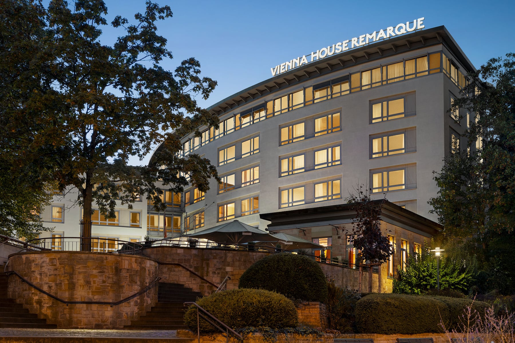 Exterior of Vienna House by Wyndham Remarque Osnabruck hotel in Osnabrueck, Other than US/Canada