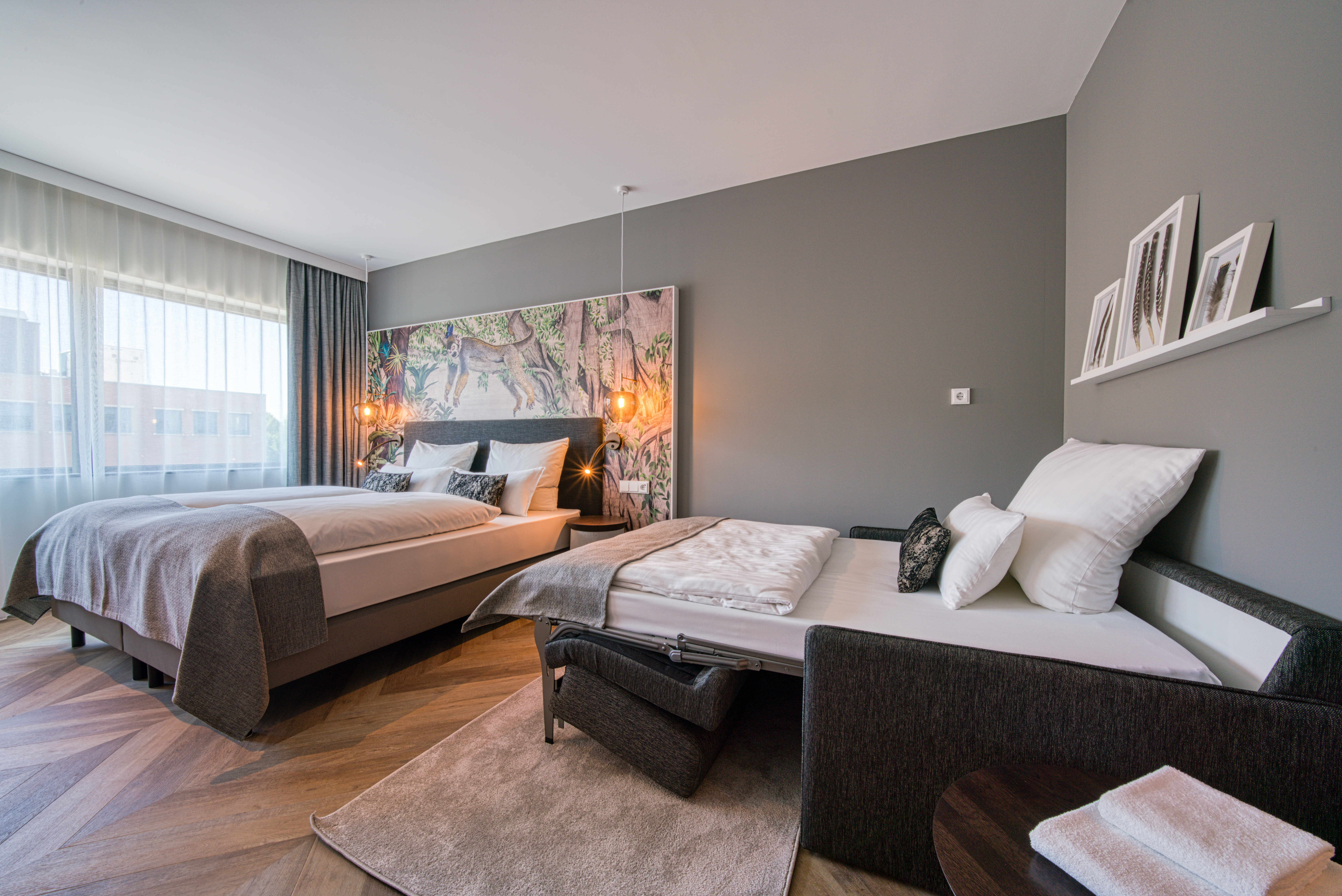 Guest room at the Vienna House Easy by Wyndham Amsterdam Airport in Hoofddorp, Other than US/Canada