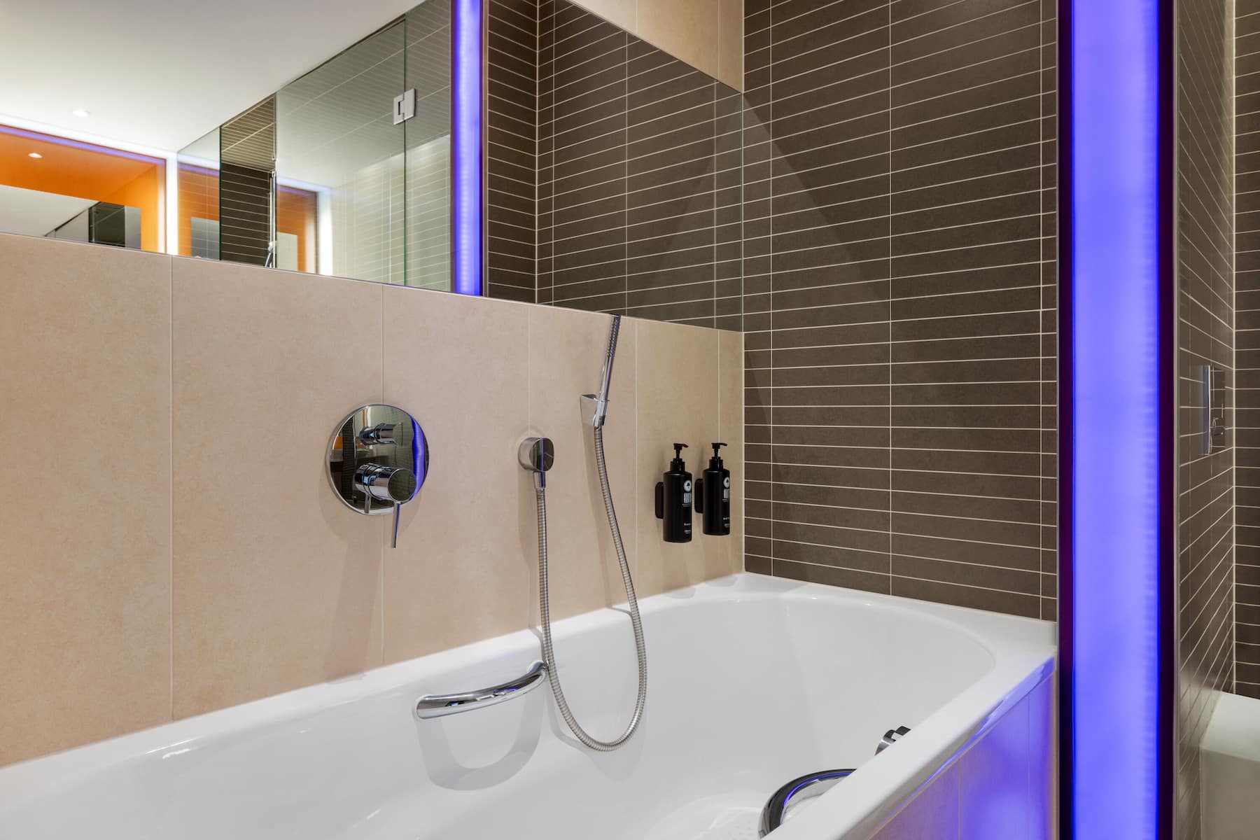 Guest room bath at the Vienna House by Wyndham Andel's Cracow in Cracow, Other than US/Canada