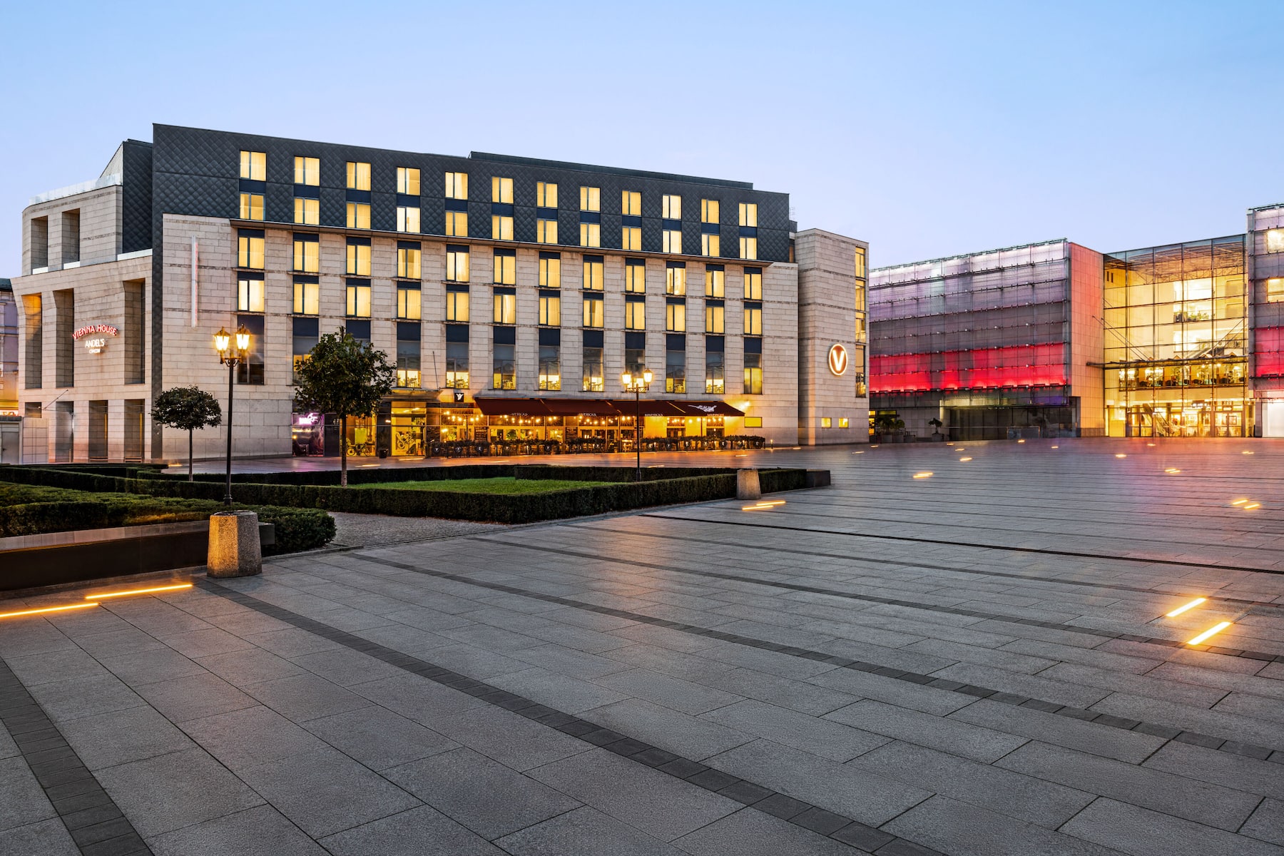 Exterior of Vienna House by Wyndham Andel's Cracow hotel in Cracow, Other than US/Canada