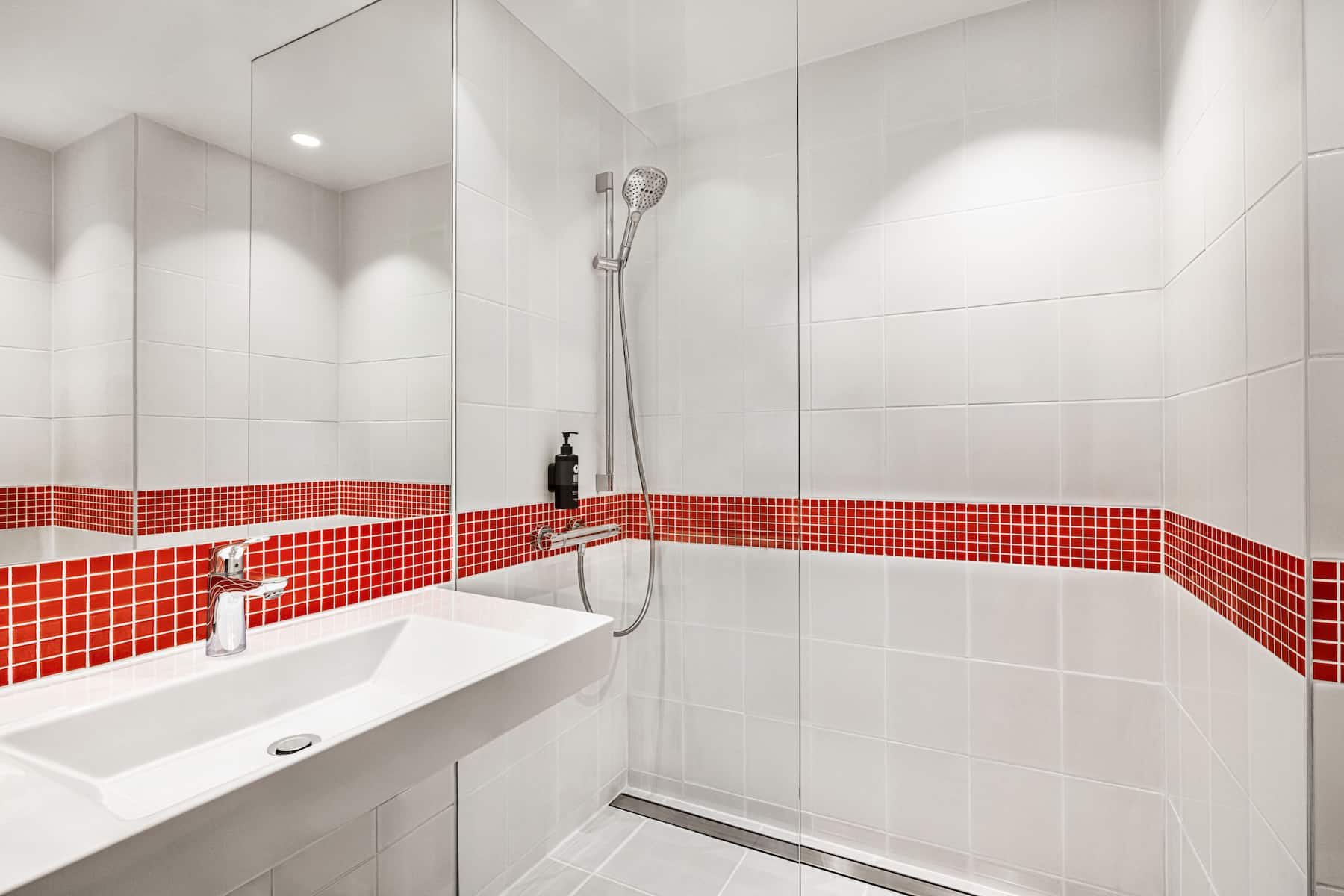 Guest room bath at the Vienna House Easy by Wyndham Cracow in Cracow, Other than US/Canada