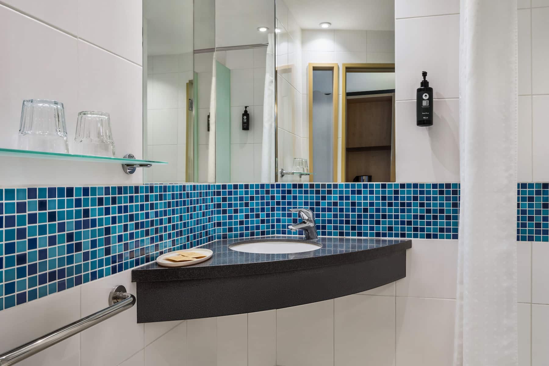 Guest room bath at the Vienna House Easy by Wyndham Bratislava in Bratislava, Other than US/Canada