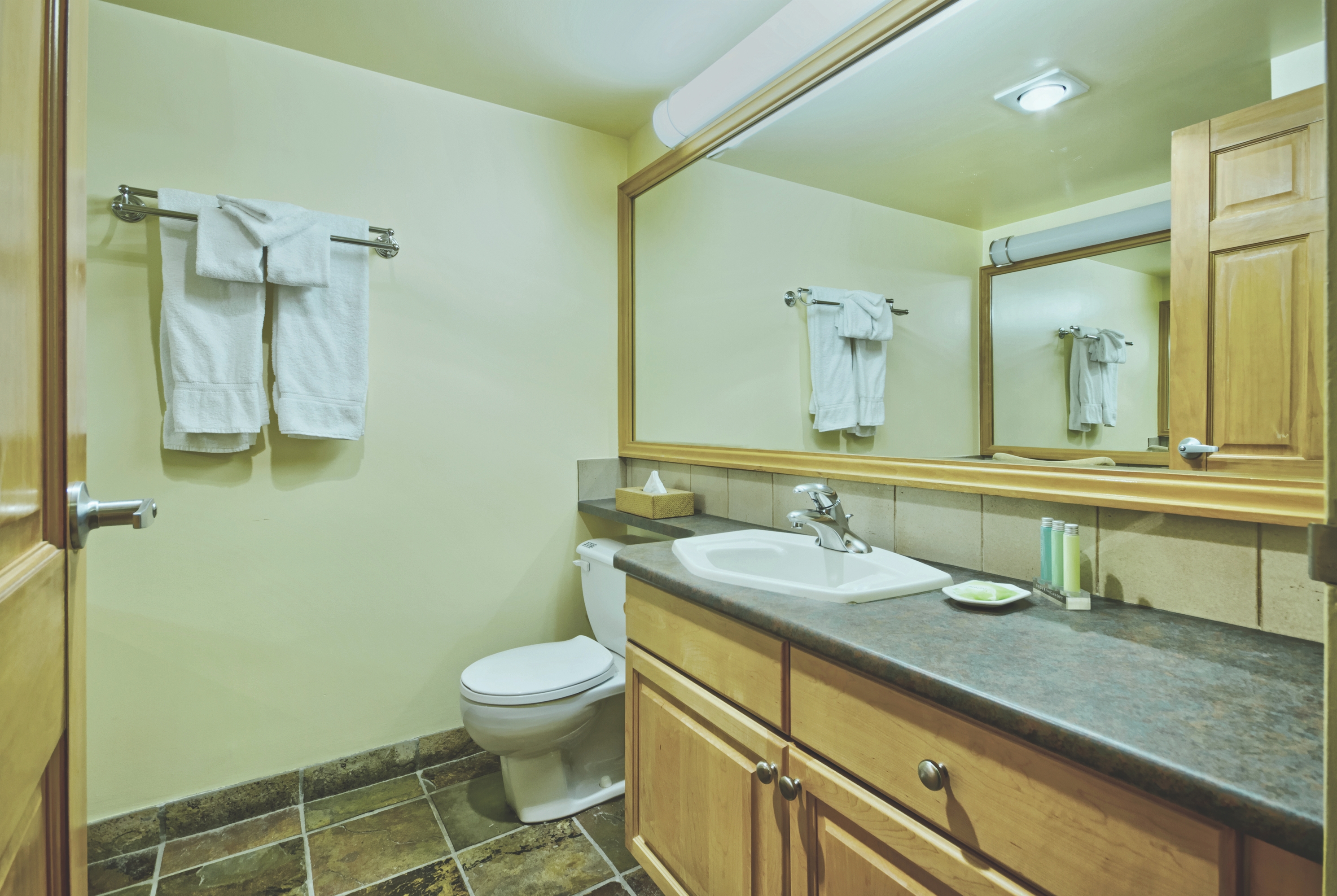 Guest room at the Mountainside Lodge in Whistler, British Columbia