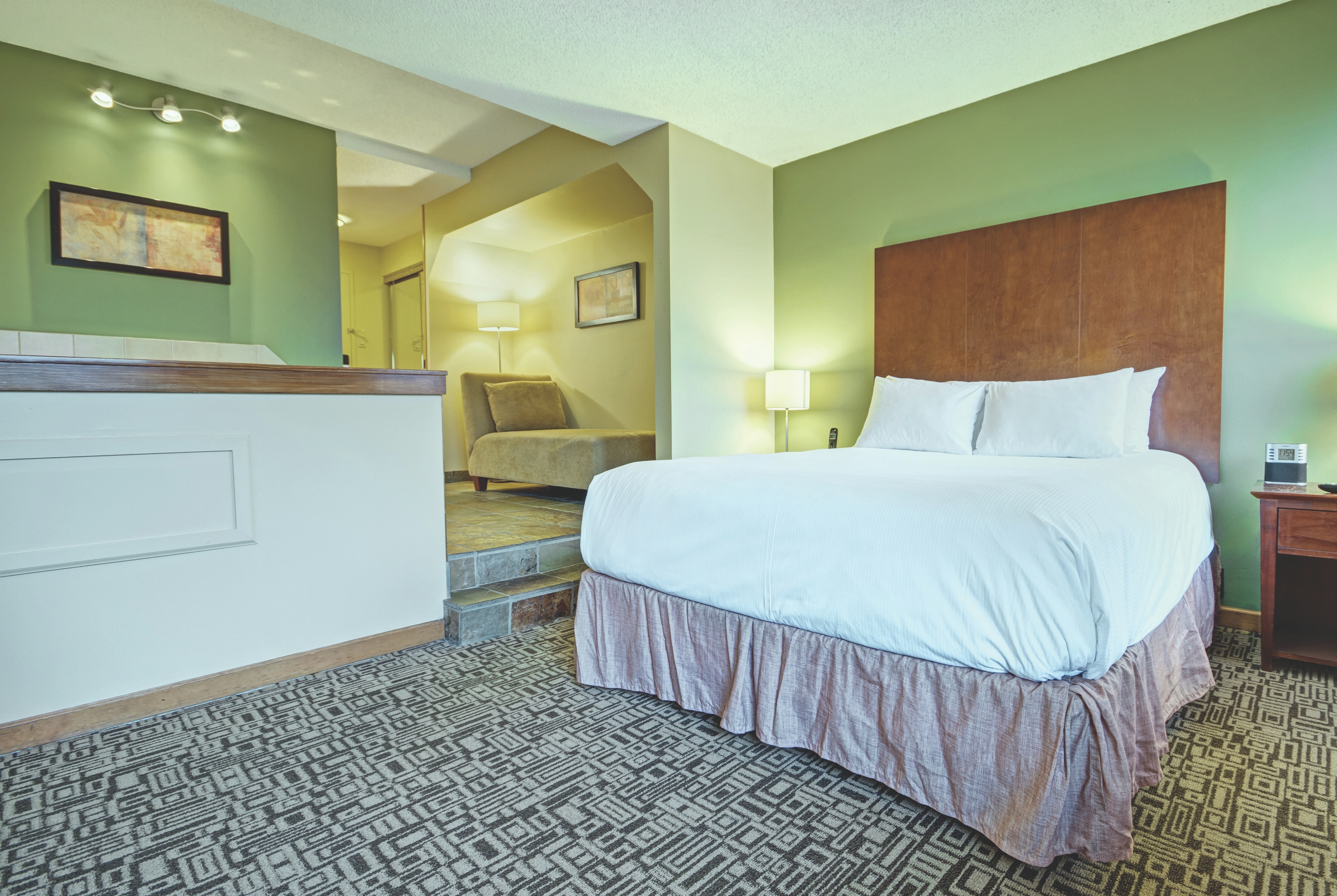 Guest room at the Mountainside Lodge in Whistler, British Columbia