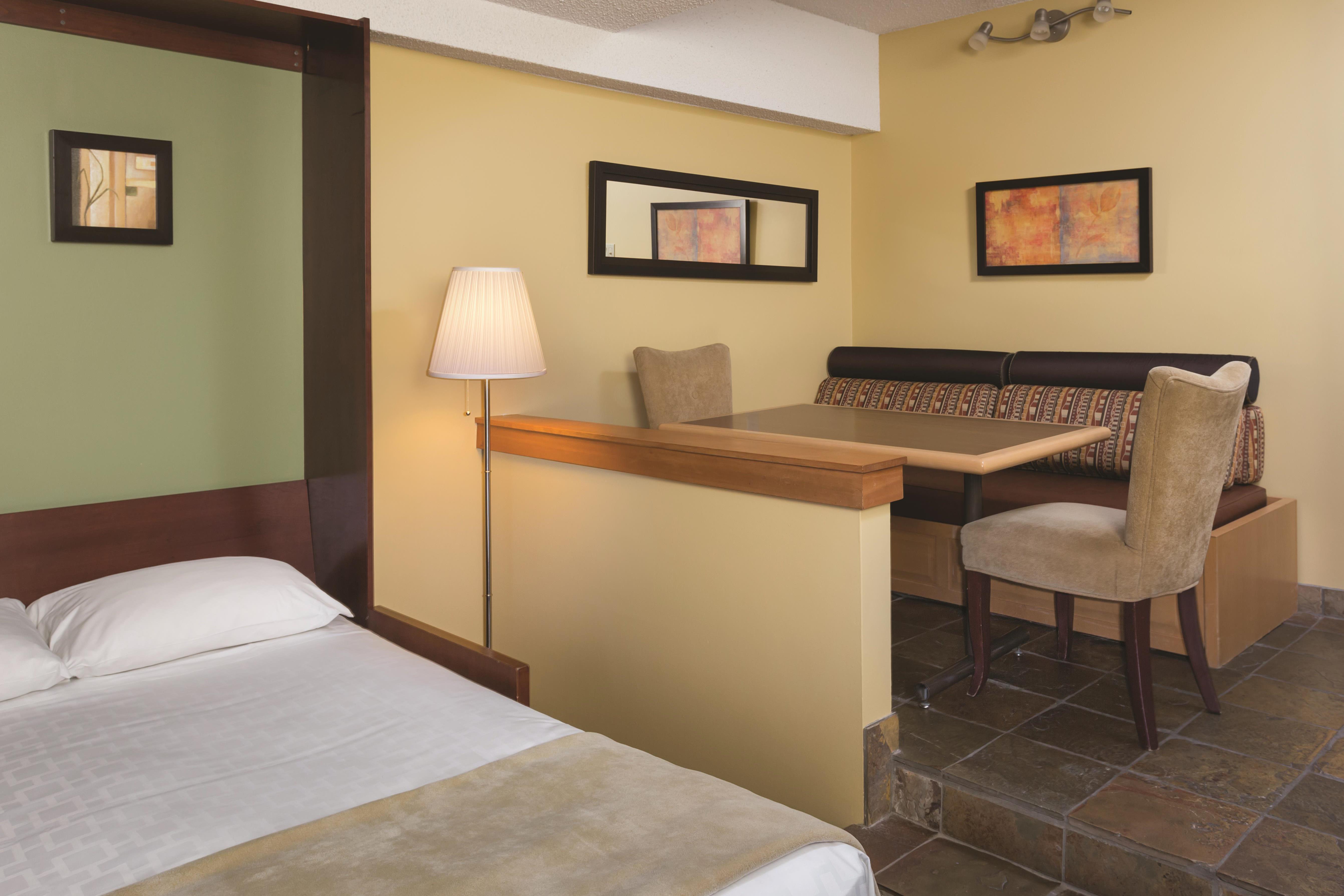 Guest room at the Mountainside Lodge in Whistler, British Columbia