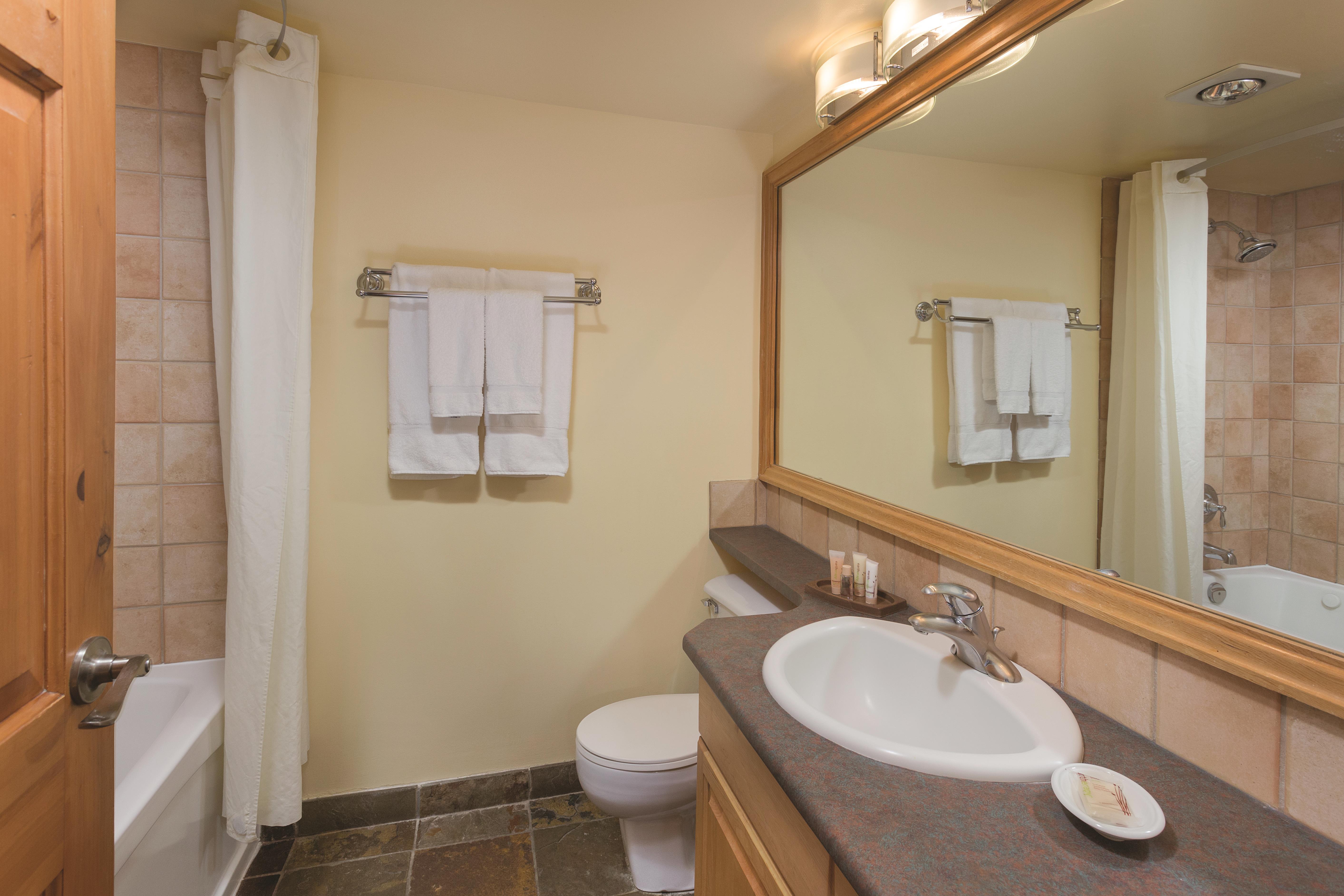 Guest room at the Mountainside Lodge in Whistler, British Columbia