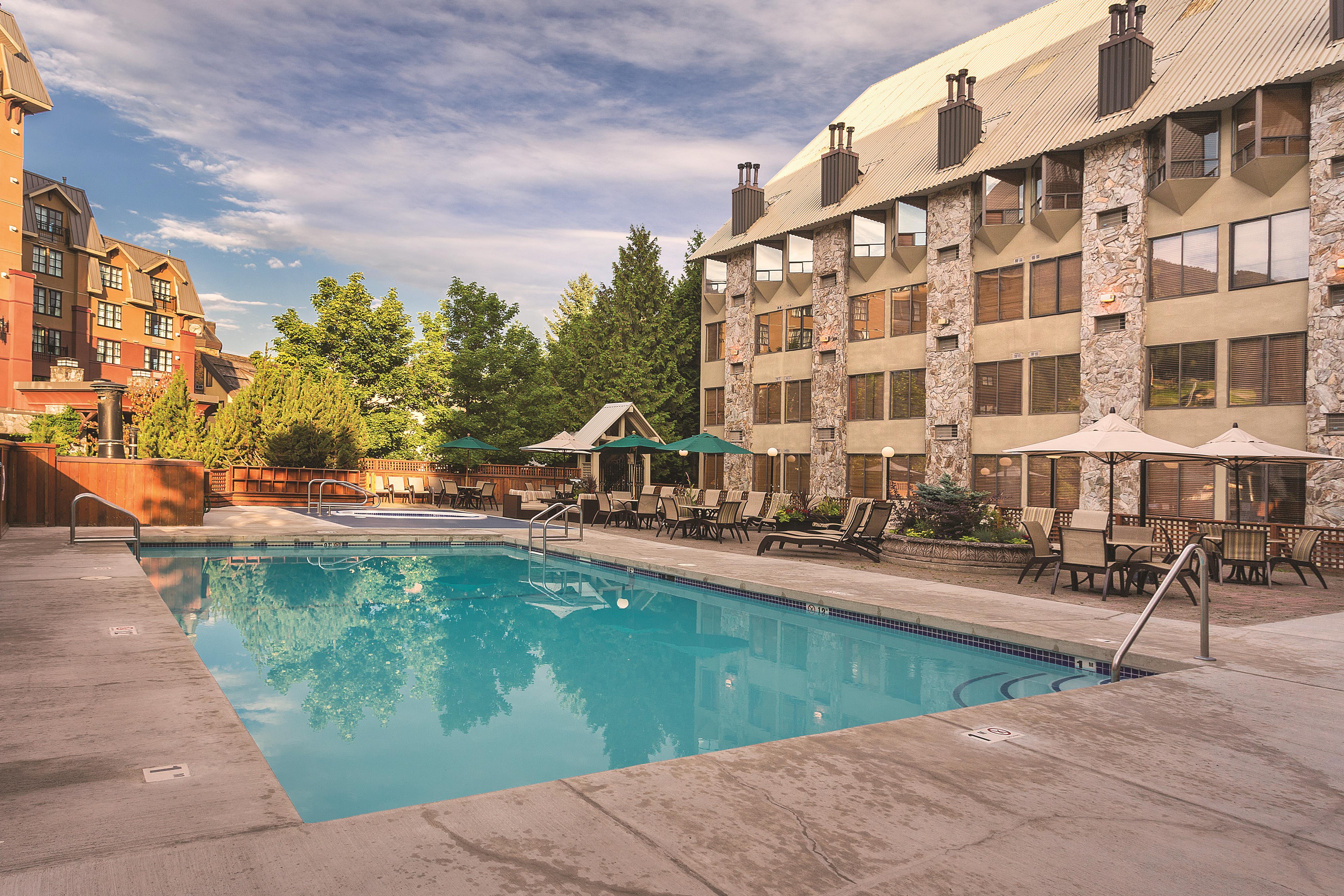 Pool at the Mountainside Lodge in Whistler, British Columbia