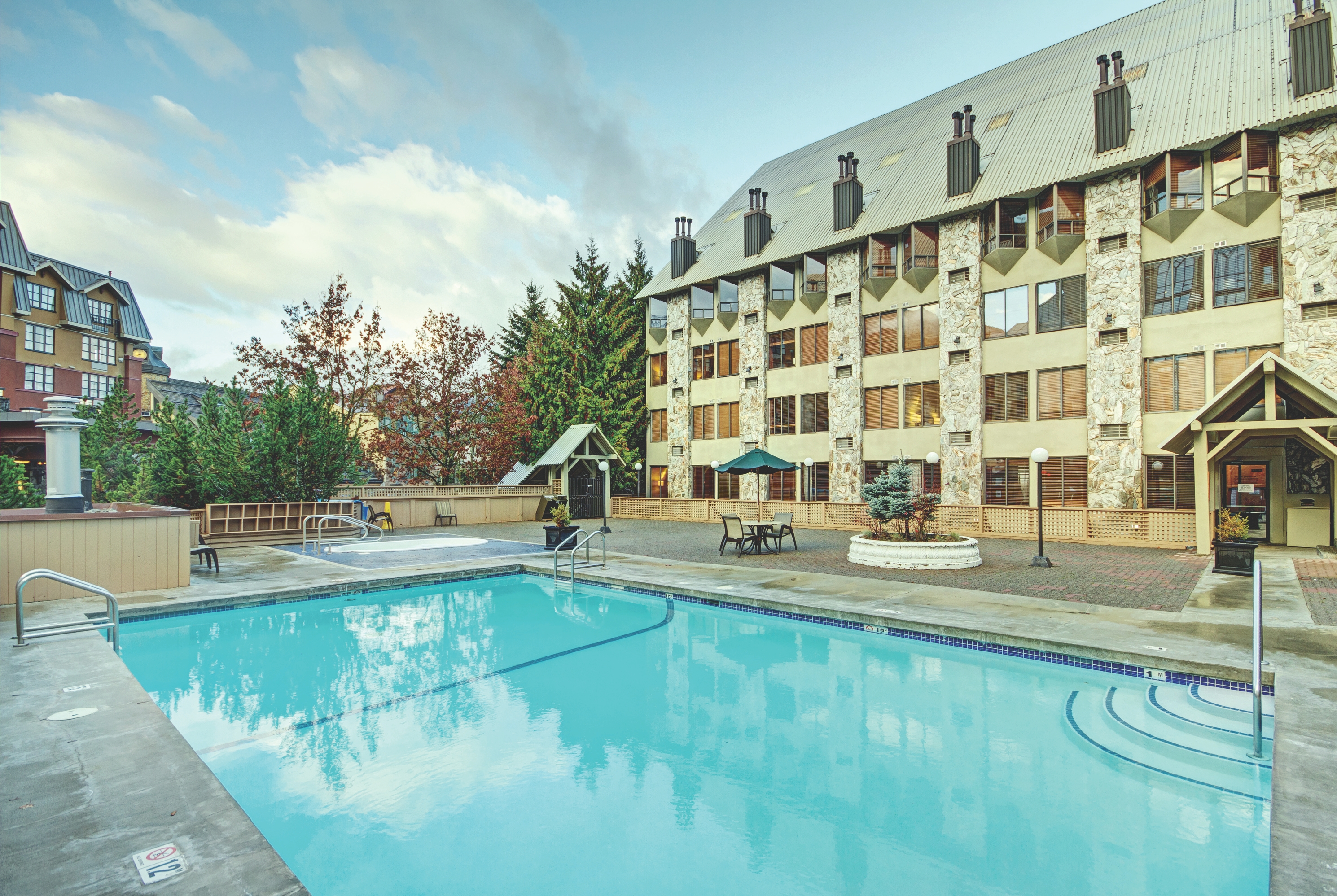 Pool at the Mountainside Lodge in Whistler, British Columbia