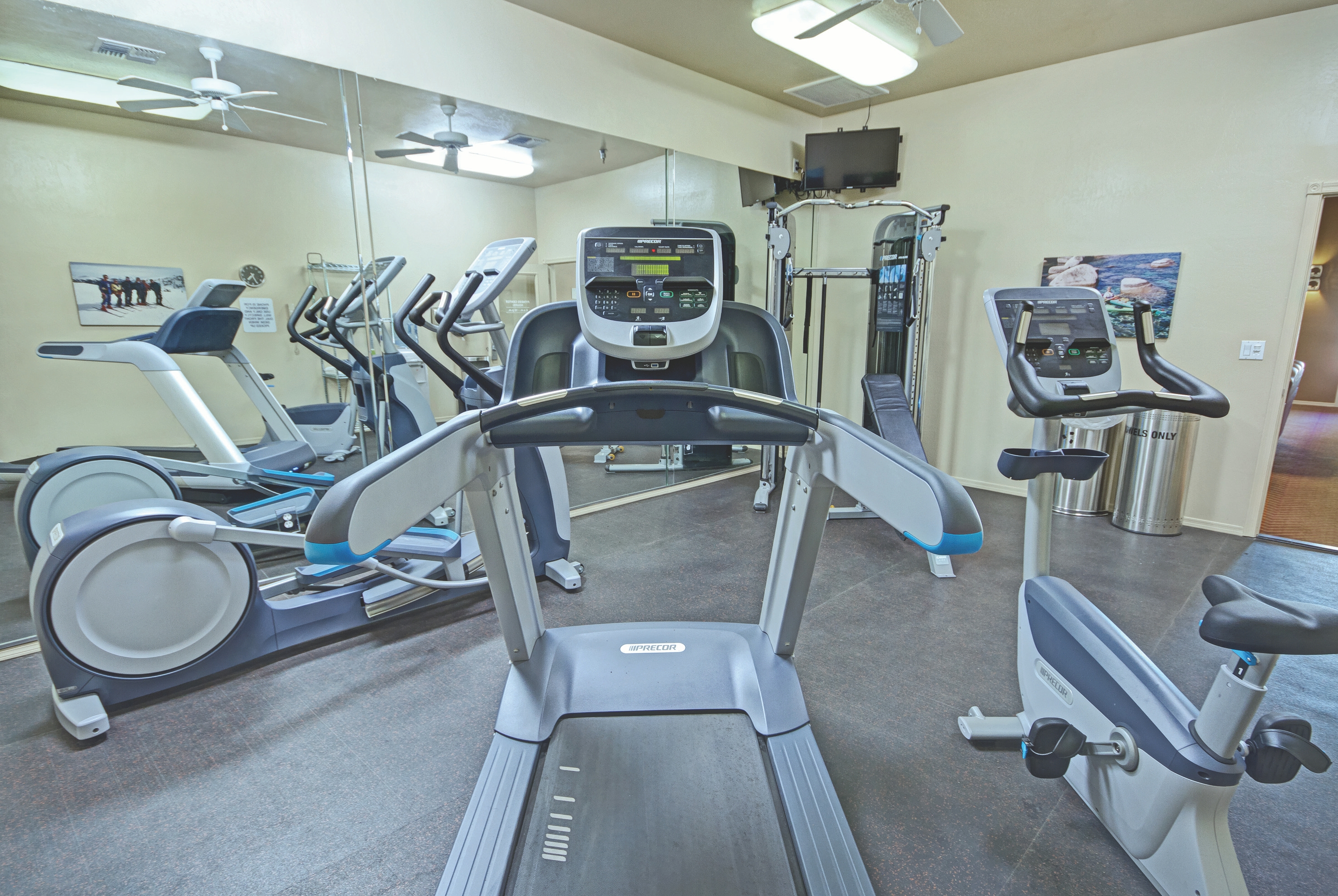 Fitness room at WorldMark Bison Ranch in Overgaard, Arizona