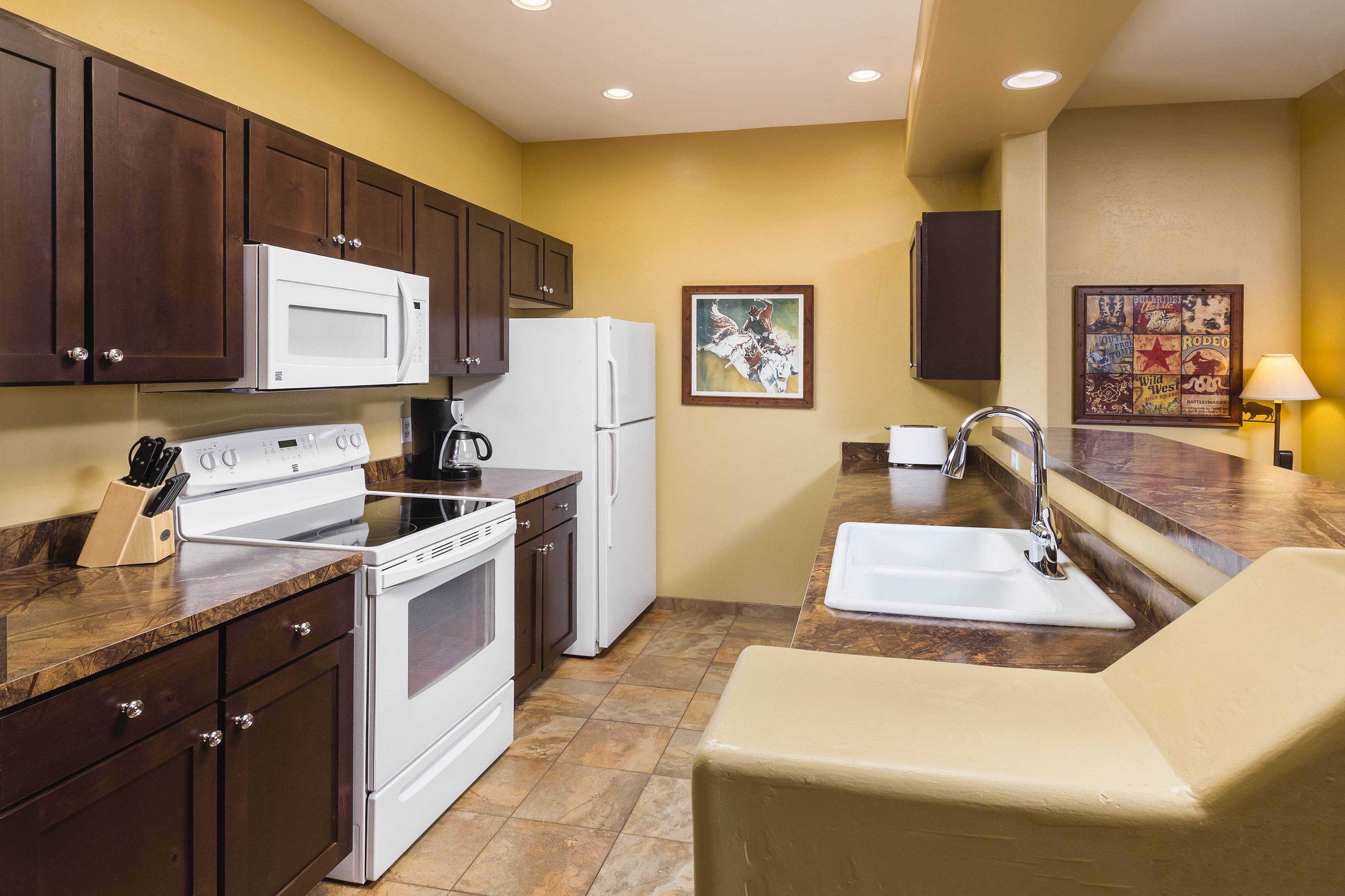 Guest room at the WorldMark Bison Ranch in Overgaard, Arizona