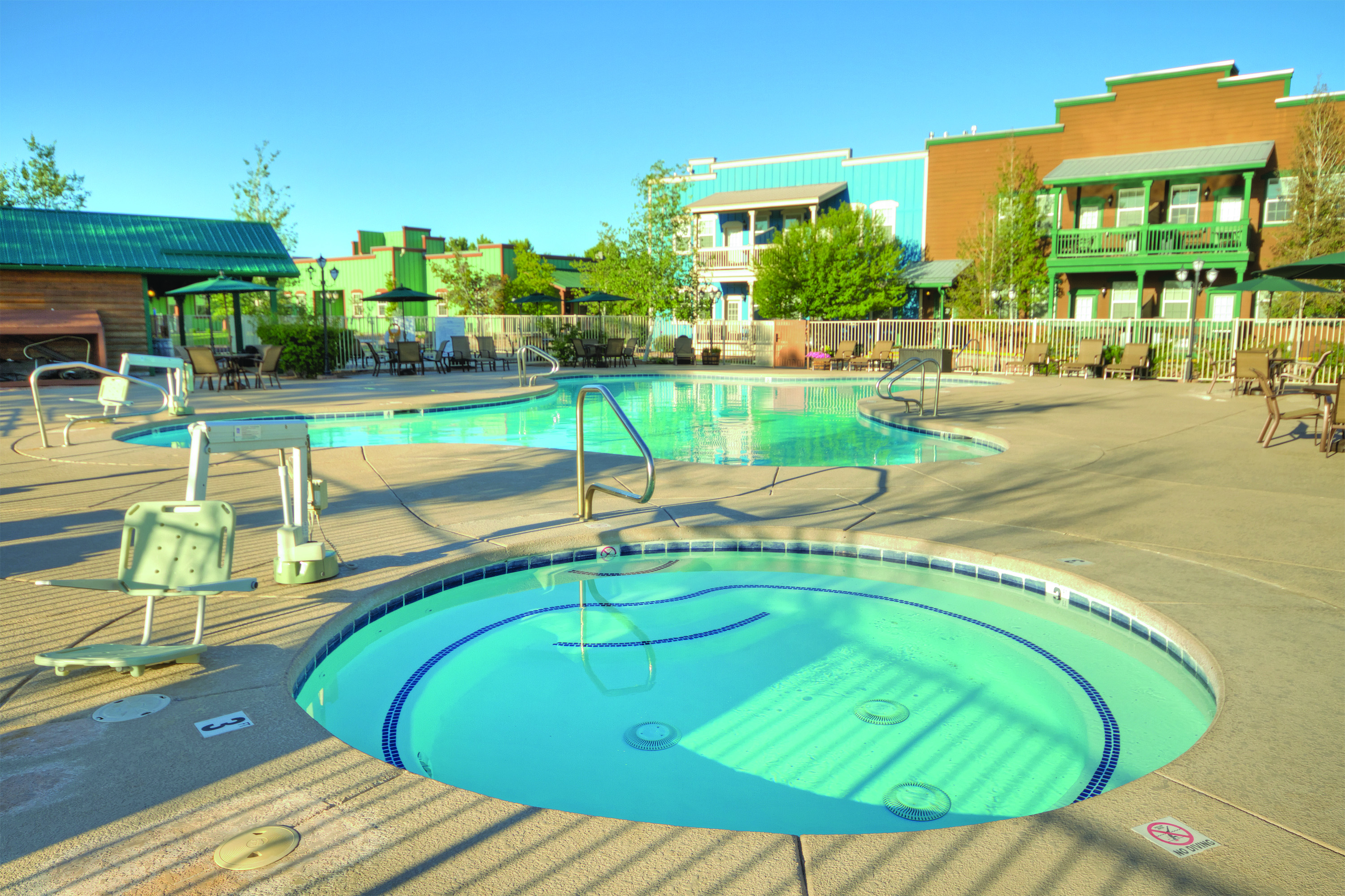 Pool daytime image at the WorldMark Bison Ranch in Overgaard, Arizona