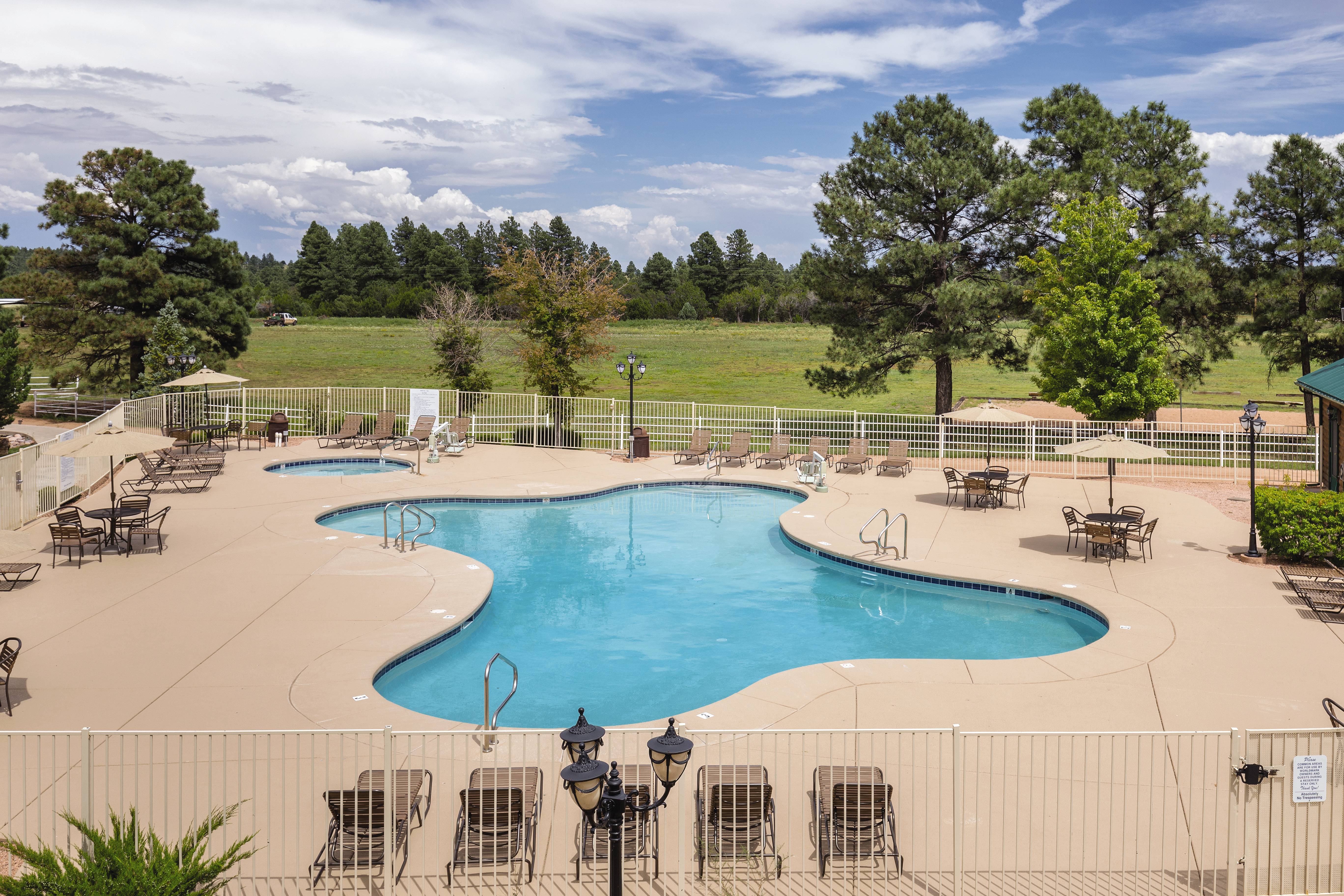Pool at the WorldMark Bison Ranch in Overgaard, Arizona