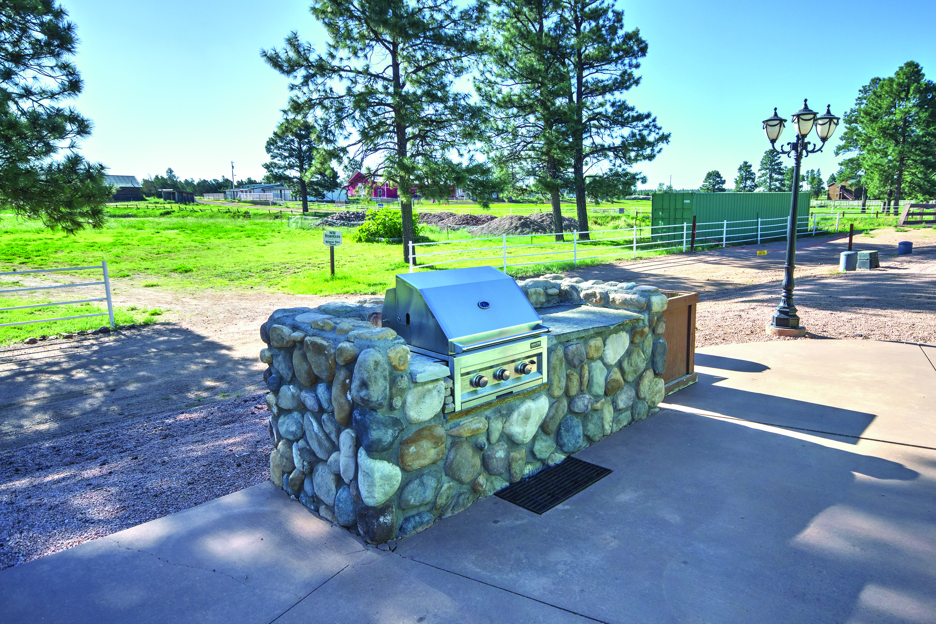 BBQ grill at WorldMark Bison Ranch in Overgaard, Arizona