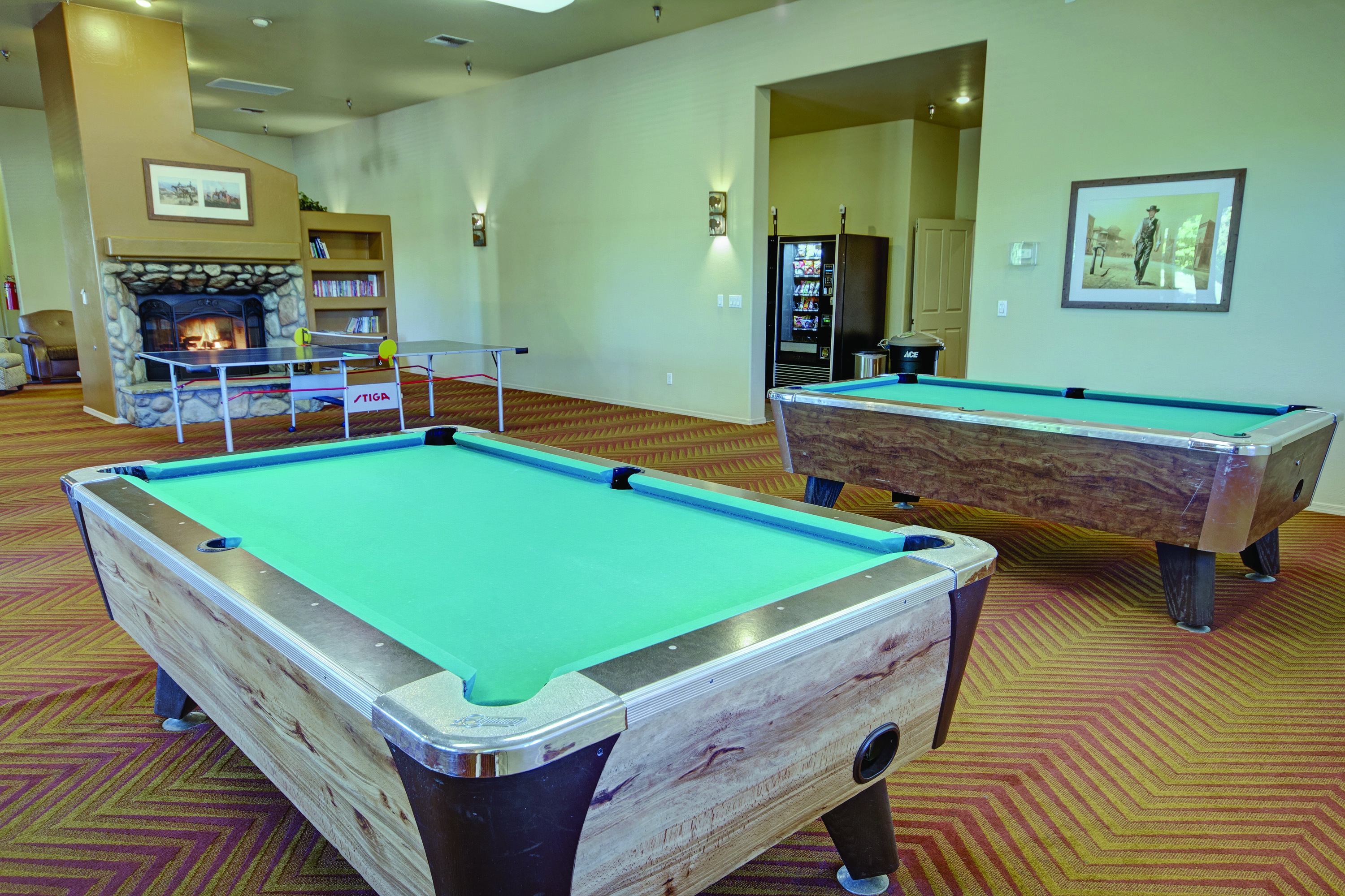 Game room at WorldMark Bison Ranch in Overgaard, Arizona