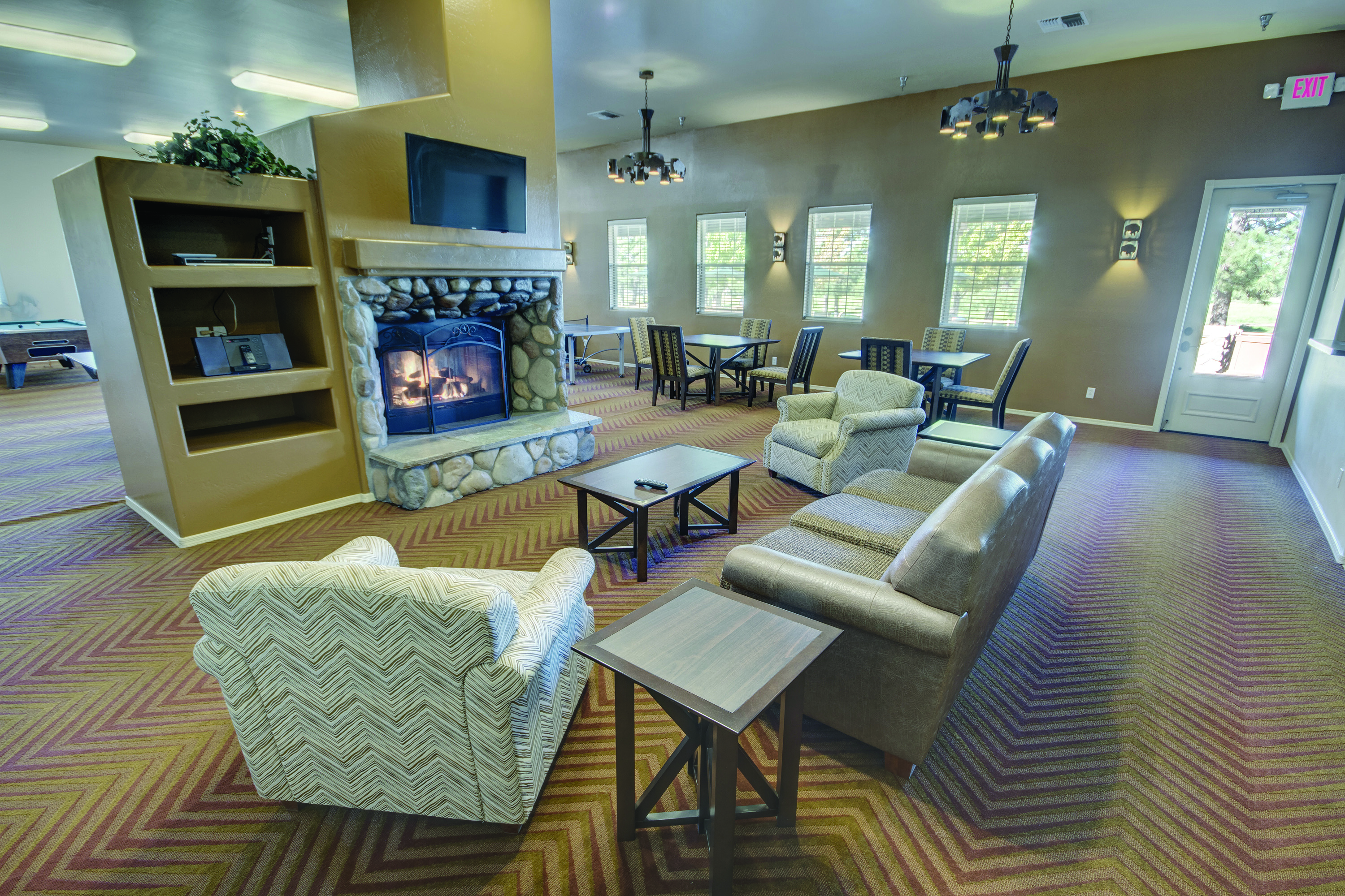 Game room at WorldMark Bison Ranch in Overgaard, Arizona