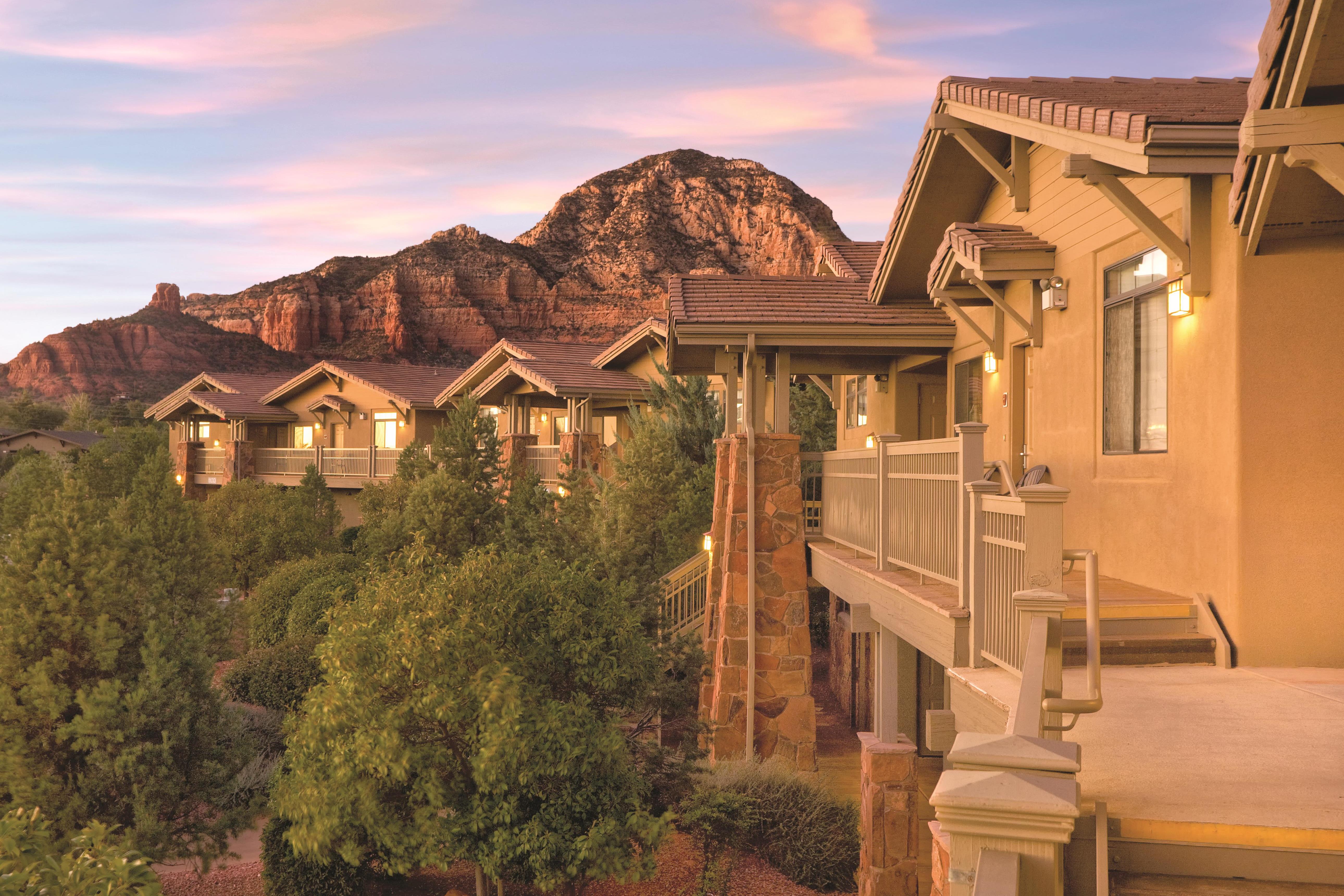 Exterior of Club Wyndham Sedona hotel in Sedona, Arizona