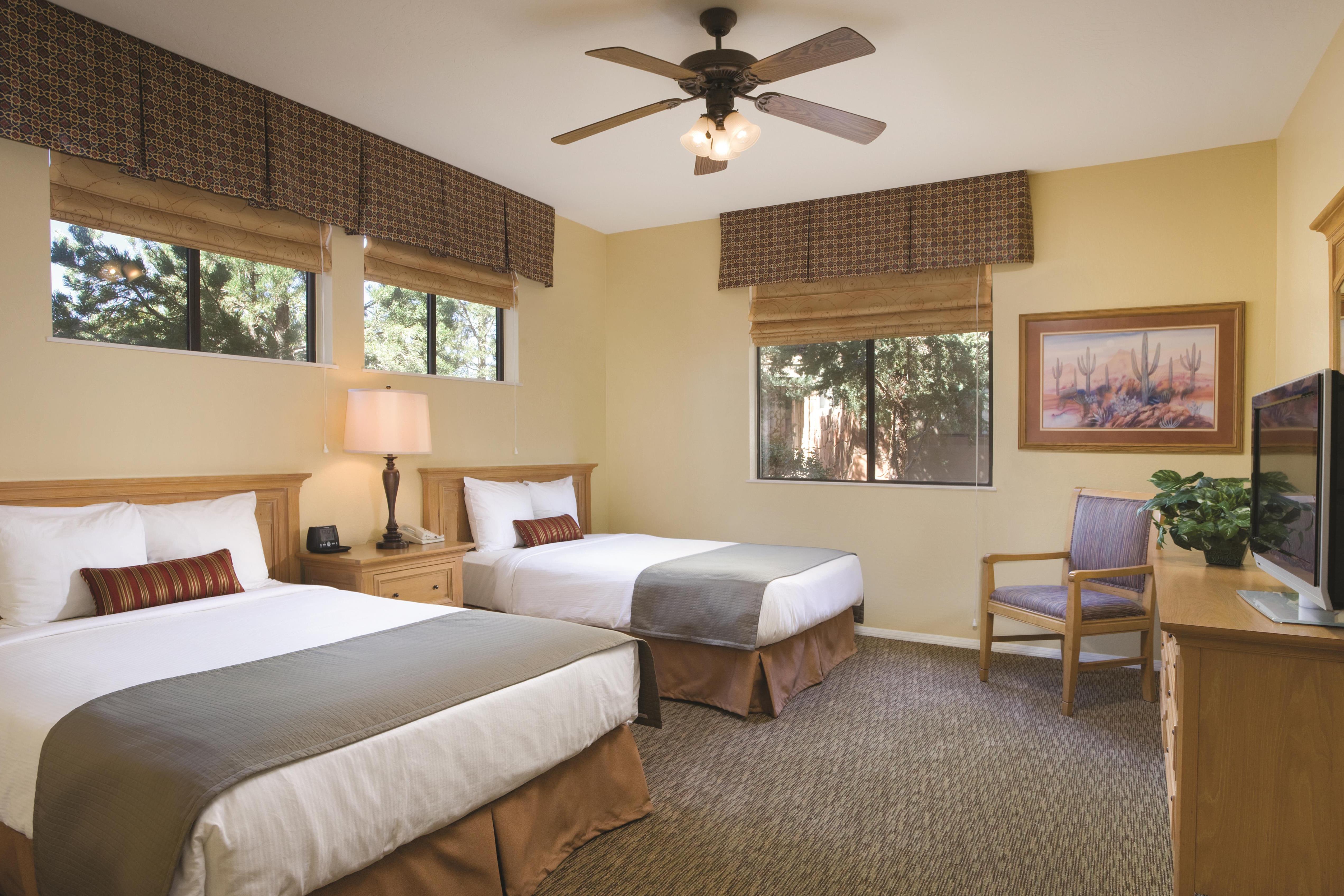 Guest room at the Club Wyndham Sedona in Sedona, Arizona