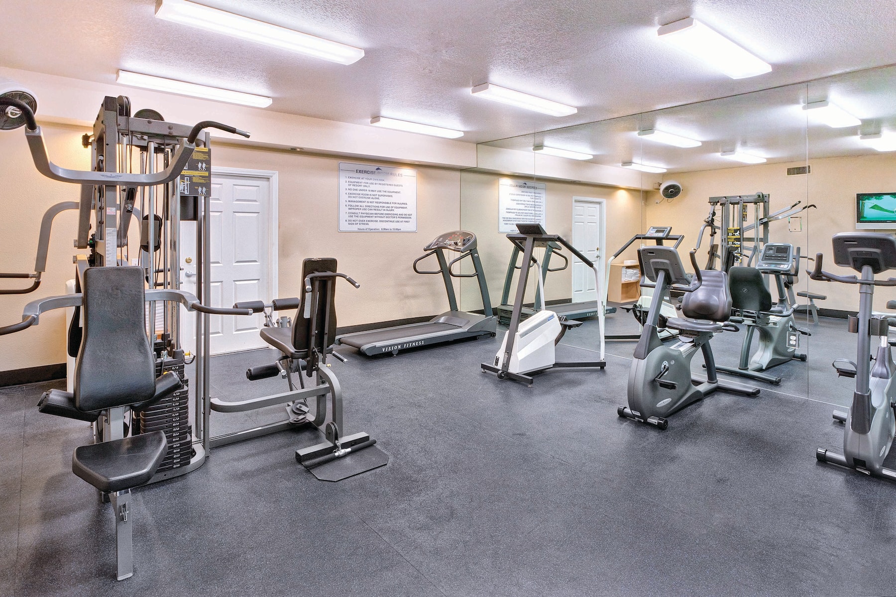 Fitness room at Club Wyndham Dolphin's Cove in Anaheim, California