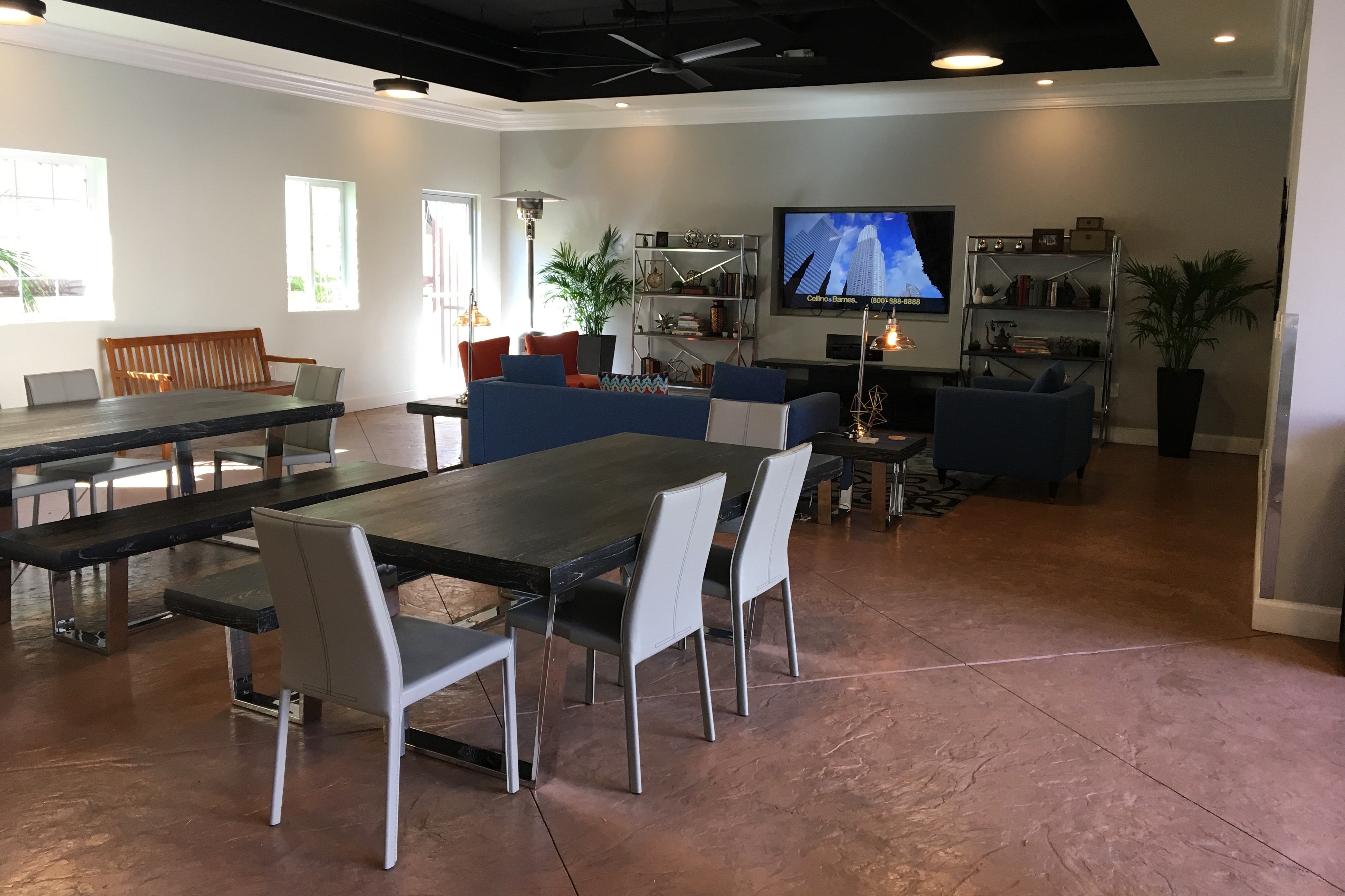 Game room at Peacock Suites in Anaheim, California