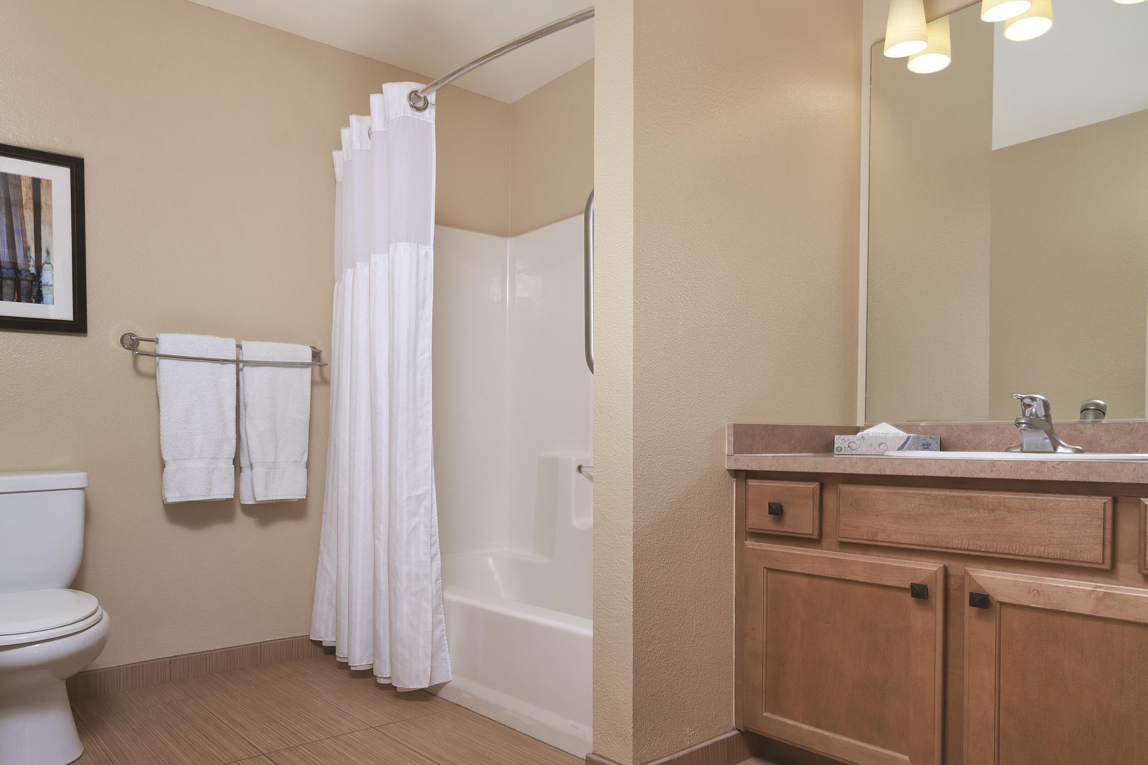 Guest room bath at the WorldMark Big Bear Lake in Big Bear Lake, California