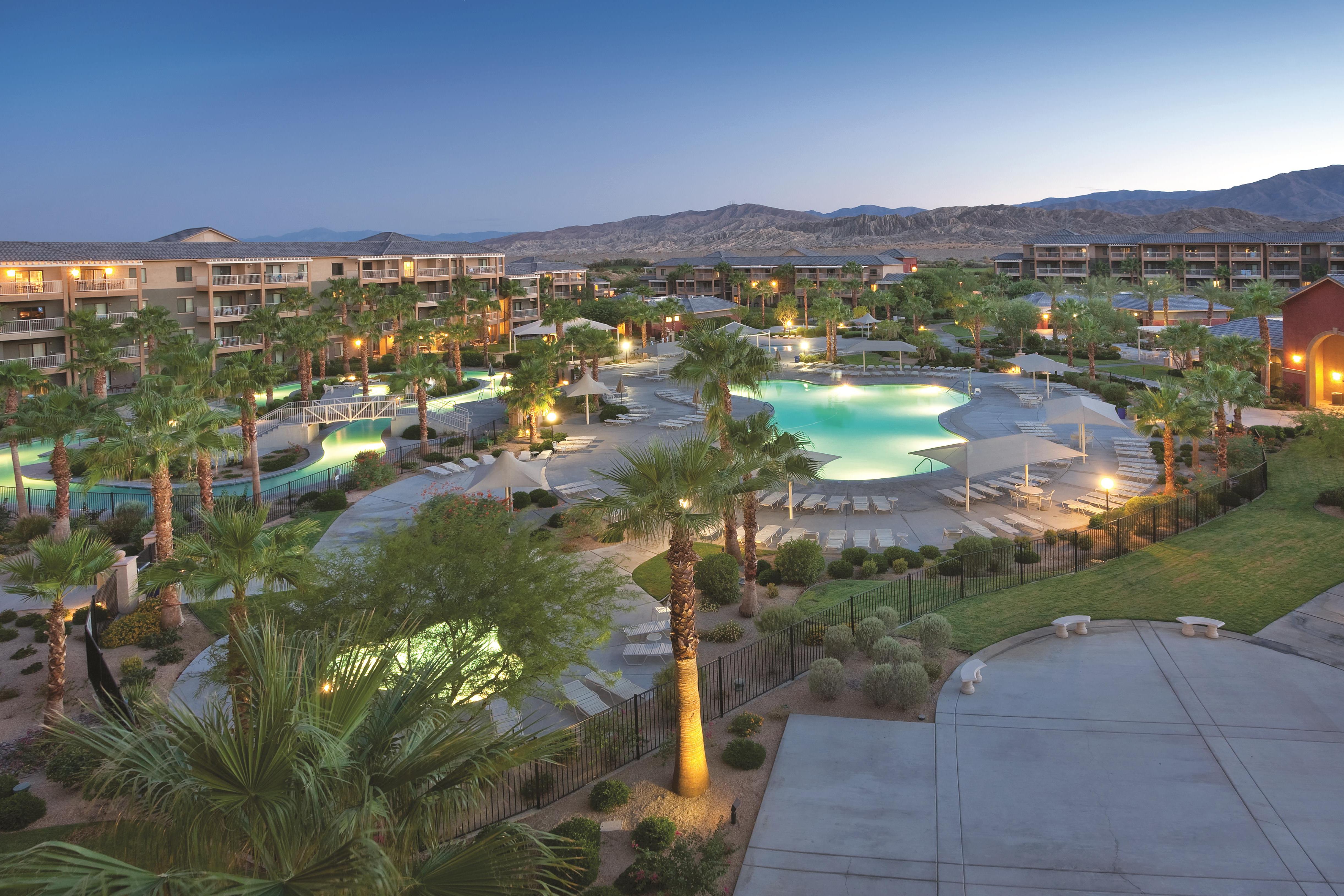 Exterior of WorldMark Indio hotel in Indio, California