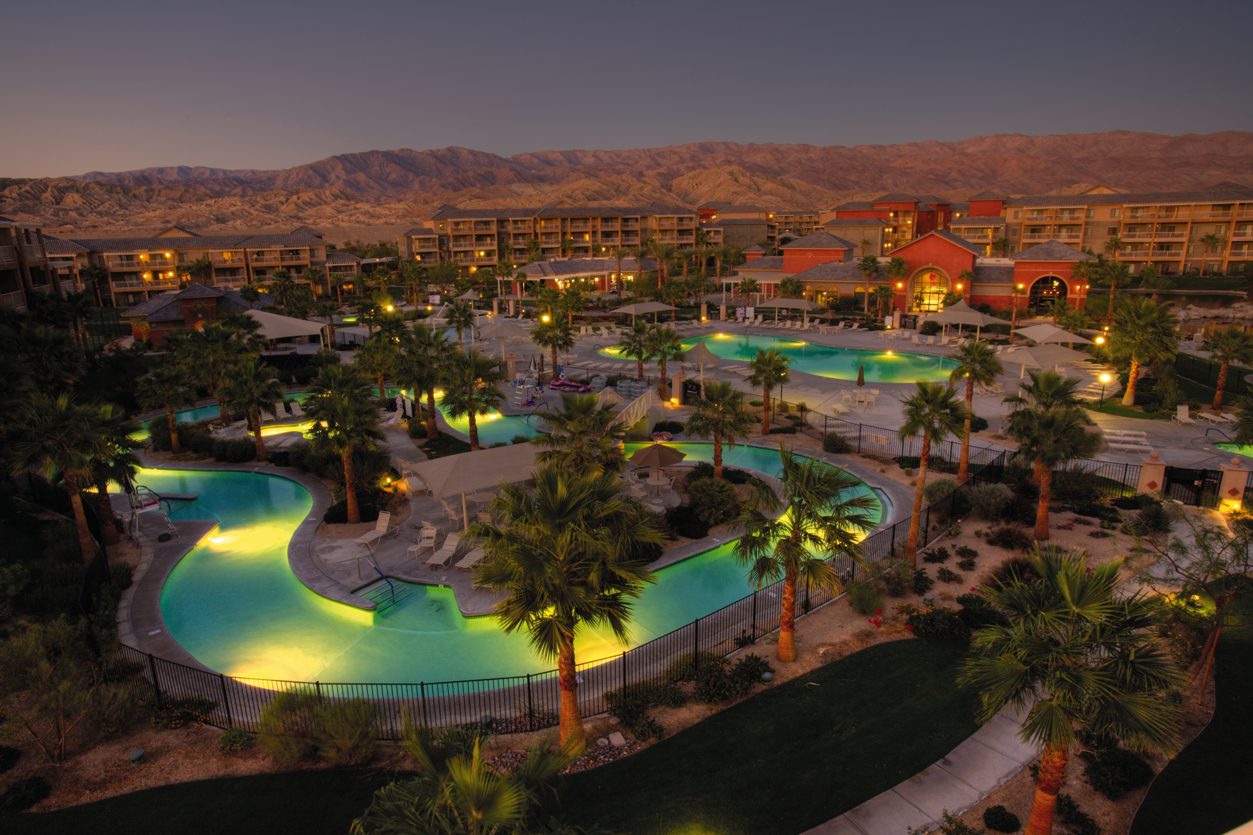 Exterior of WorldMark Indio hotel in Indio, California