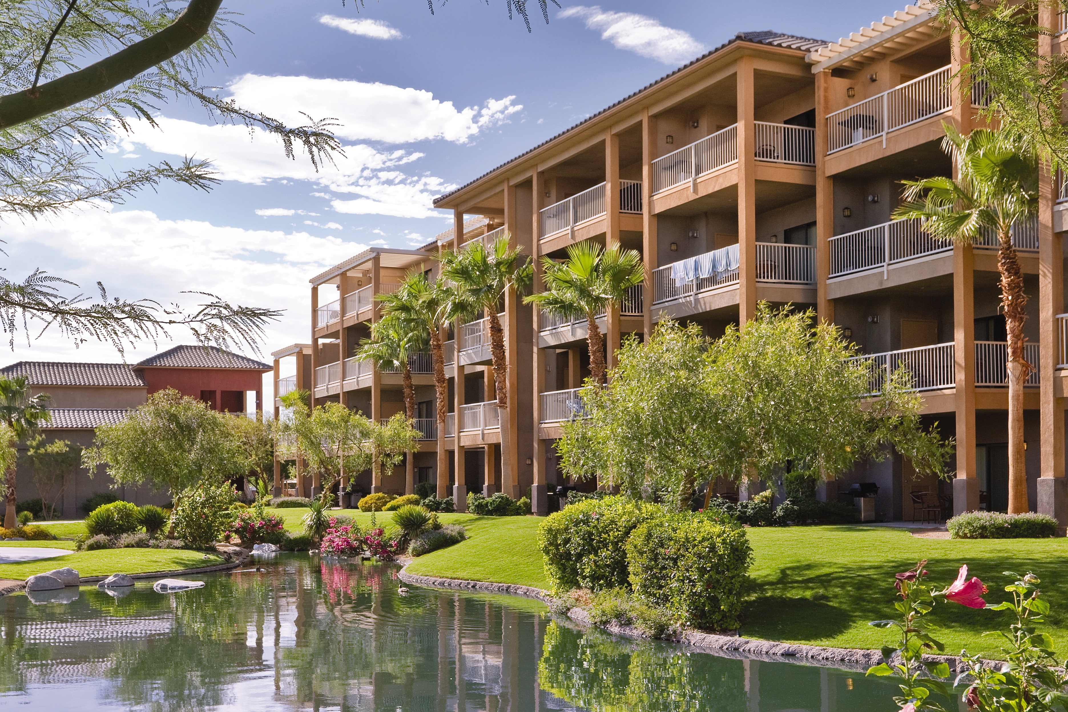 Exterior of WorldMark Indio hotel in Indio, California