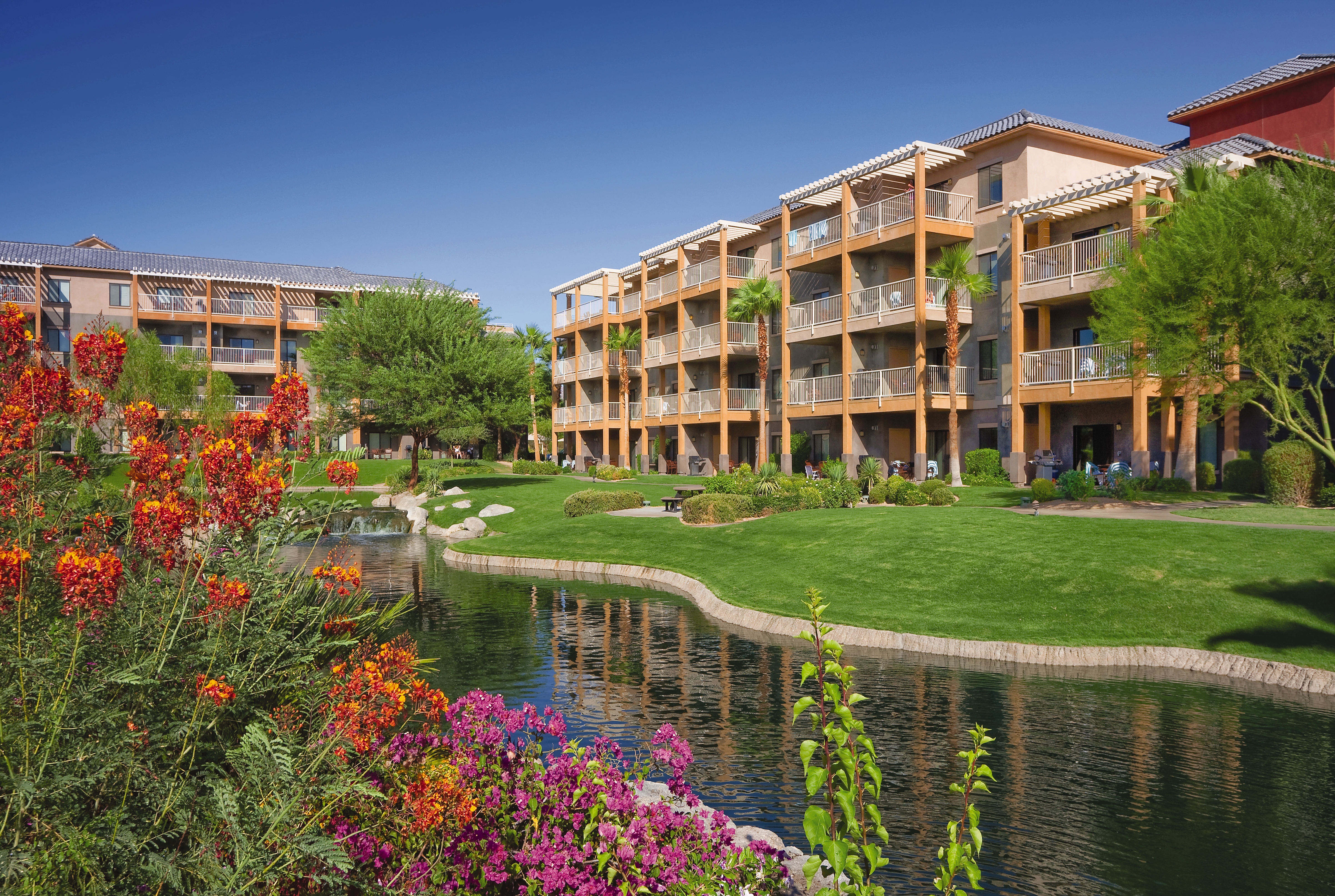 Exterior of WorldMark Indio hotel in Indio, California