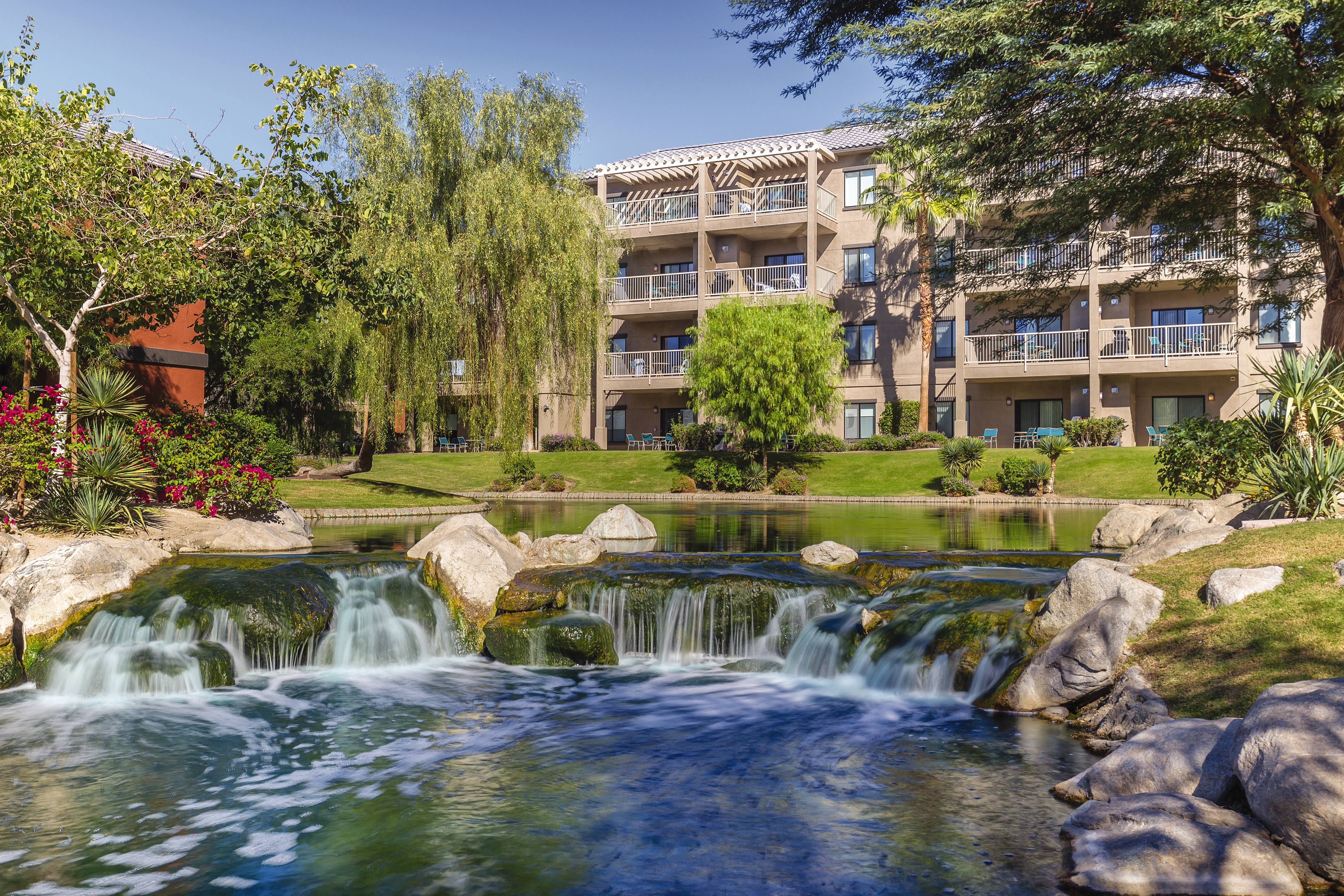 Exterior of WorldMark Indio hotel in Indio, California