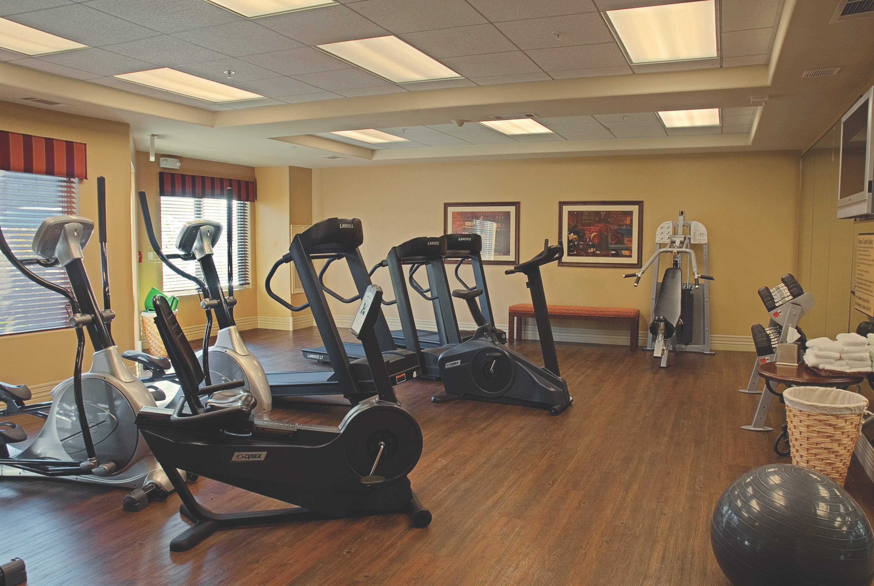 Fitness room at Vino Bello Resort in Napa, California