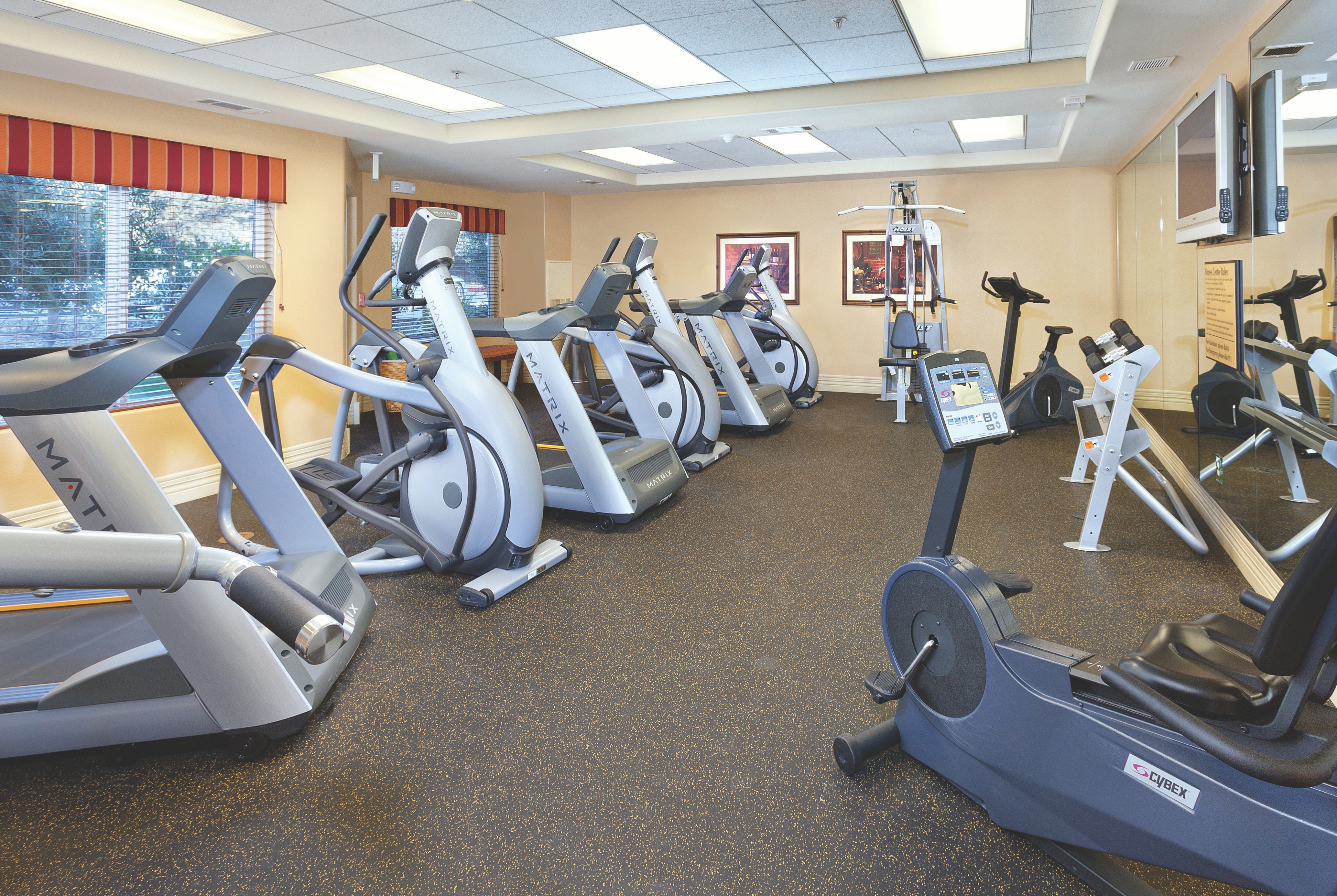 Fitness room at Vino Bello Resort in Napa, California