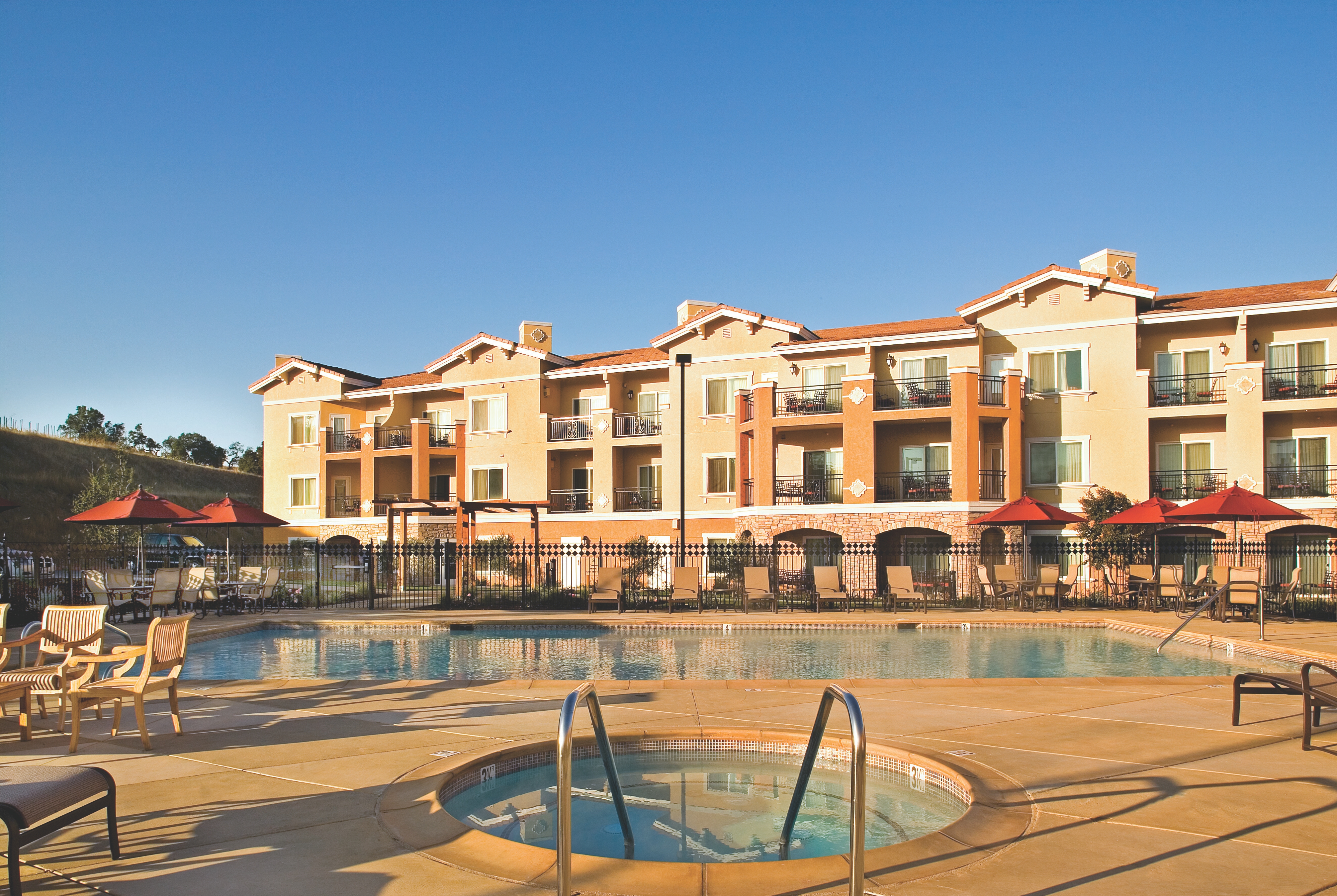 Pool daytime image at the Vino Bello Resort in Napa, California