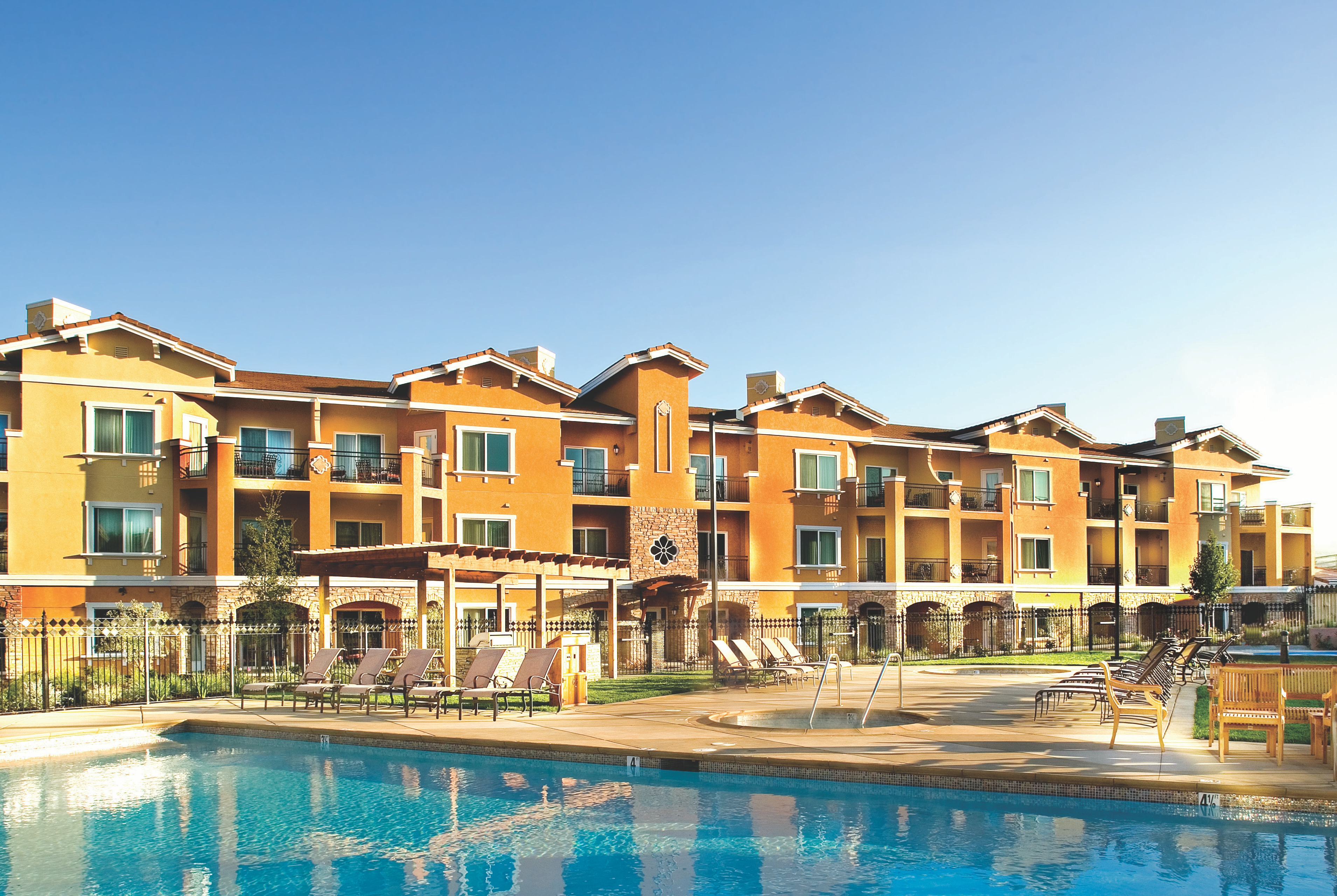 Pool daytime image at the Vino Bello Resort in Napa, California