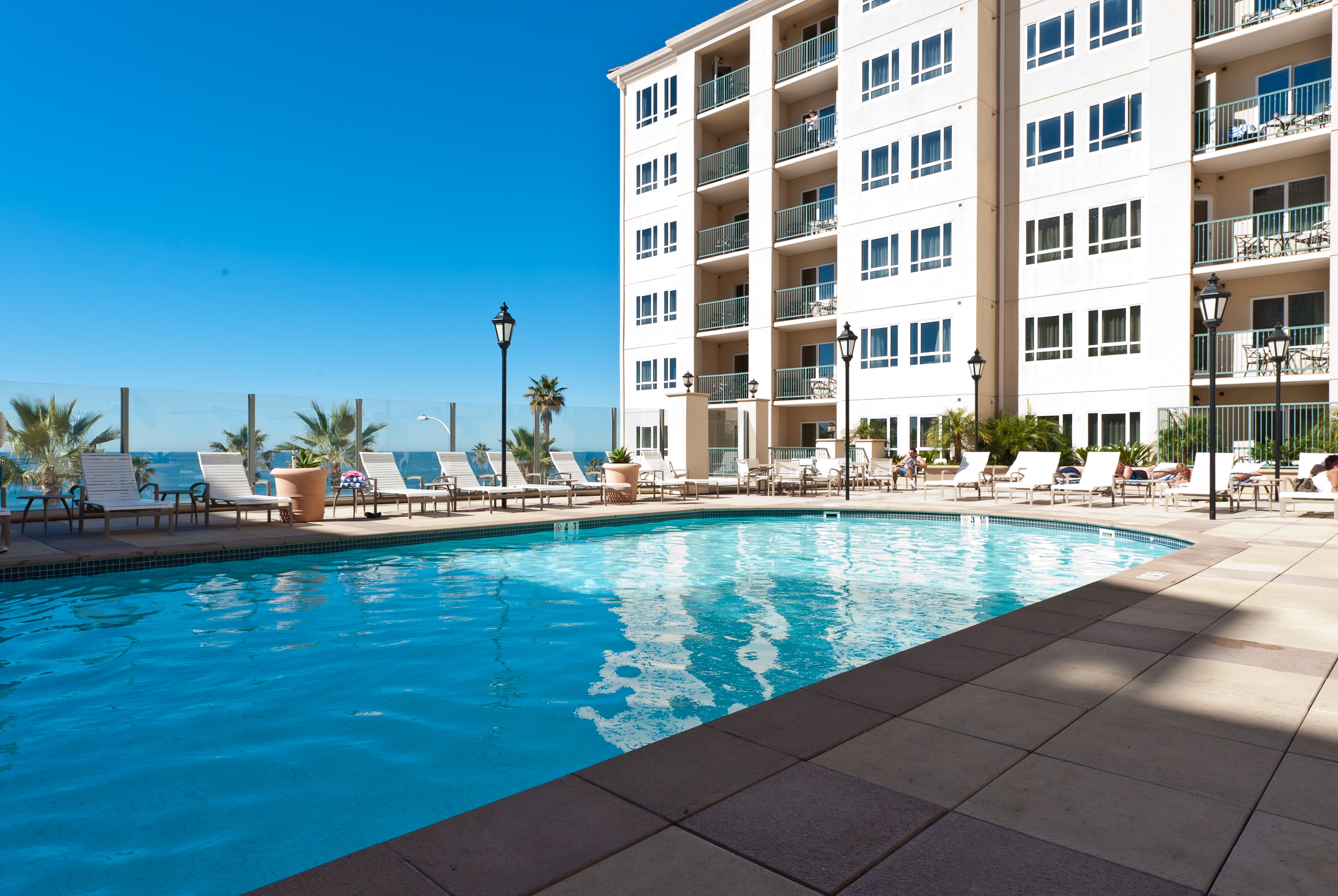 Pool at the Club Wyndham Oceanside Pier Resort in Oceanside, California