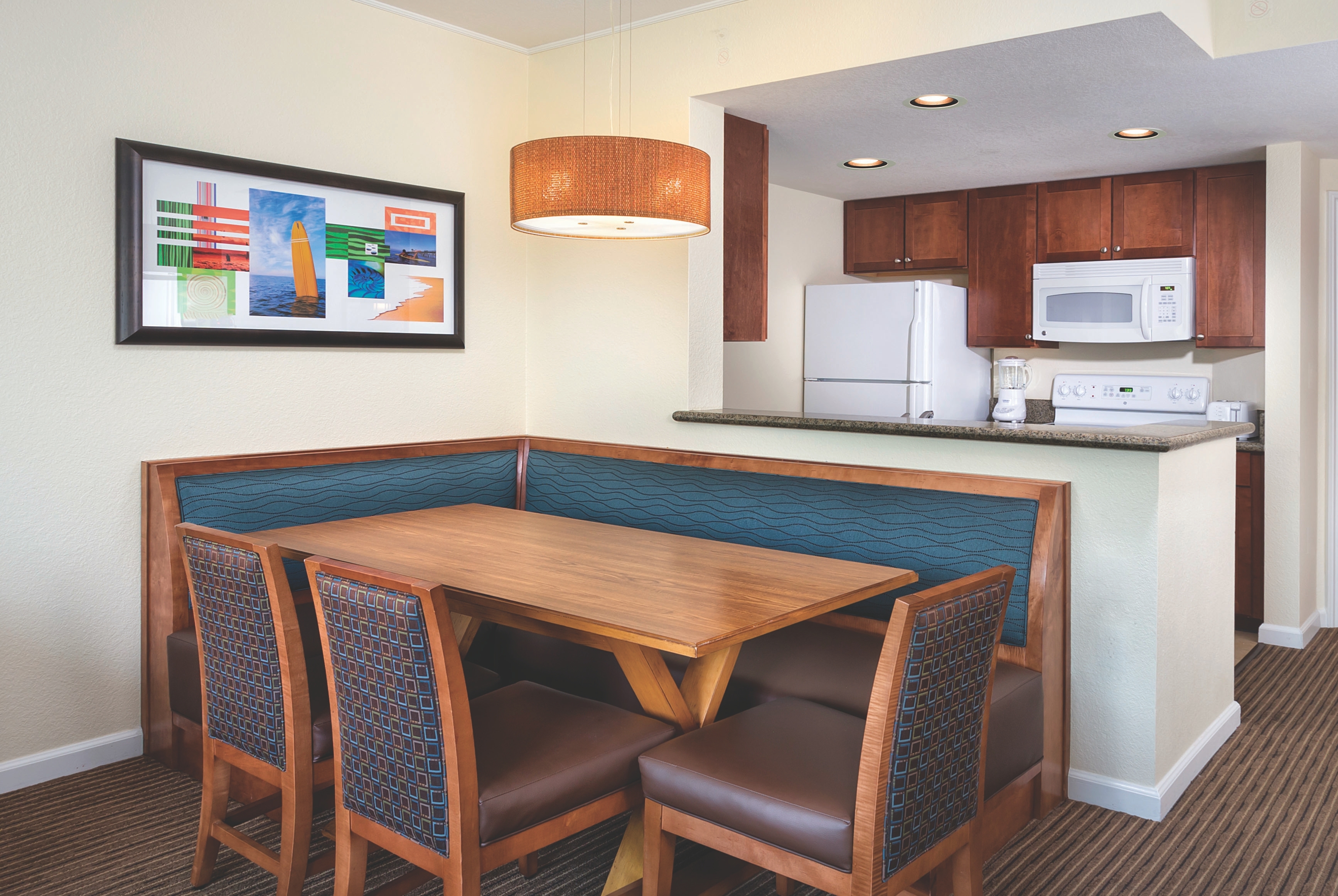 Club Wyndham Oceanside Pier Resort suite dining area in Oceanside, California