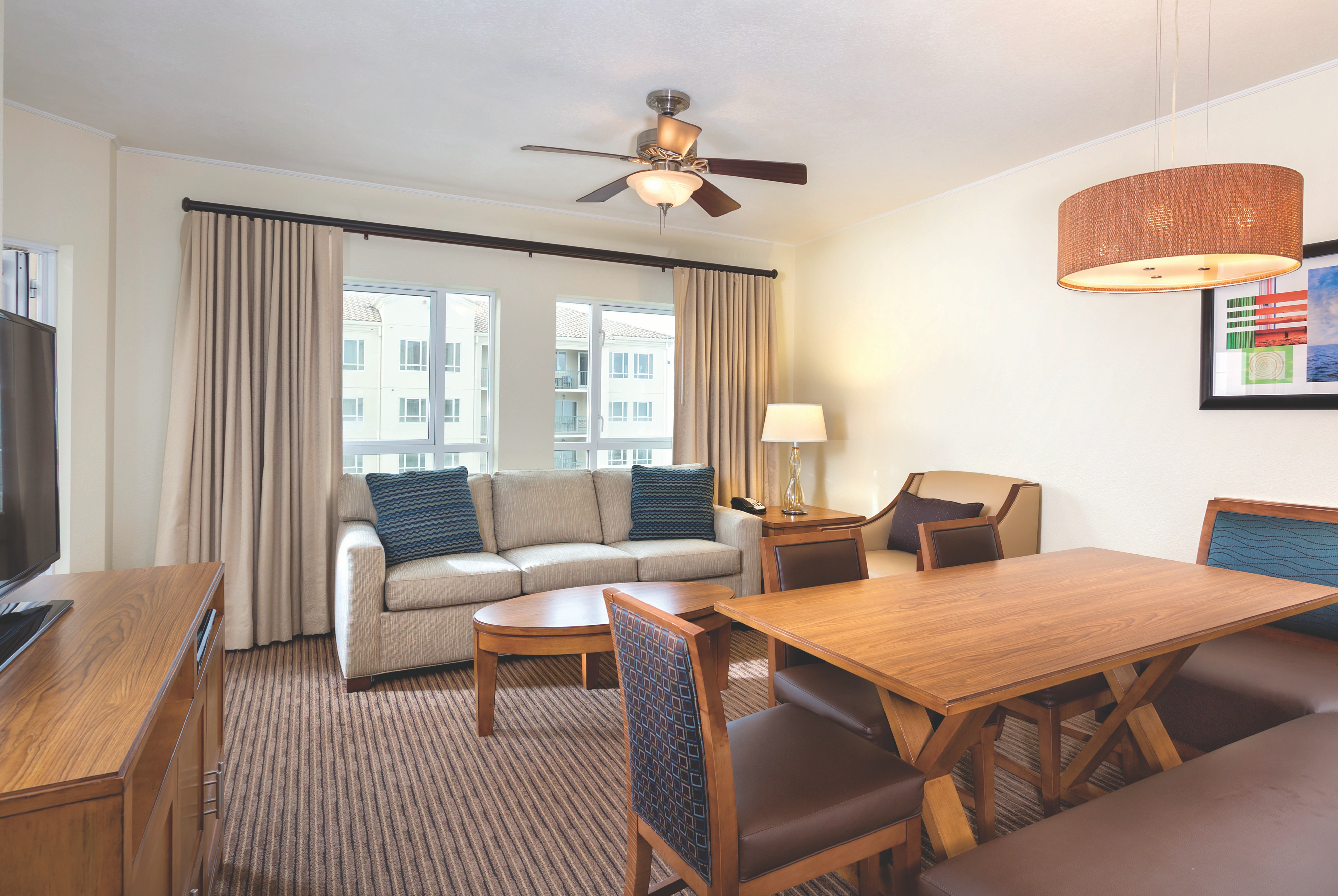 Club Wyndham Oceanside Pier Resort suite living room in Oceanside, California